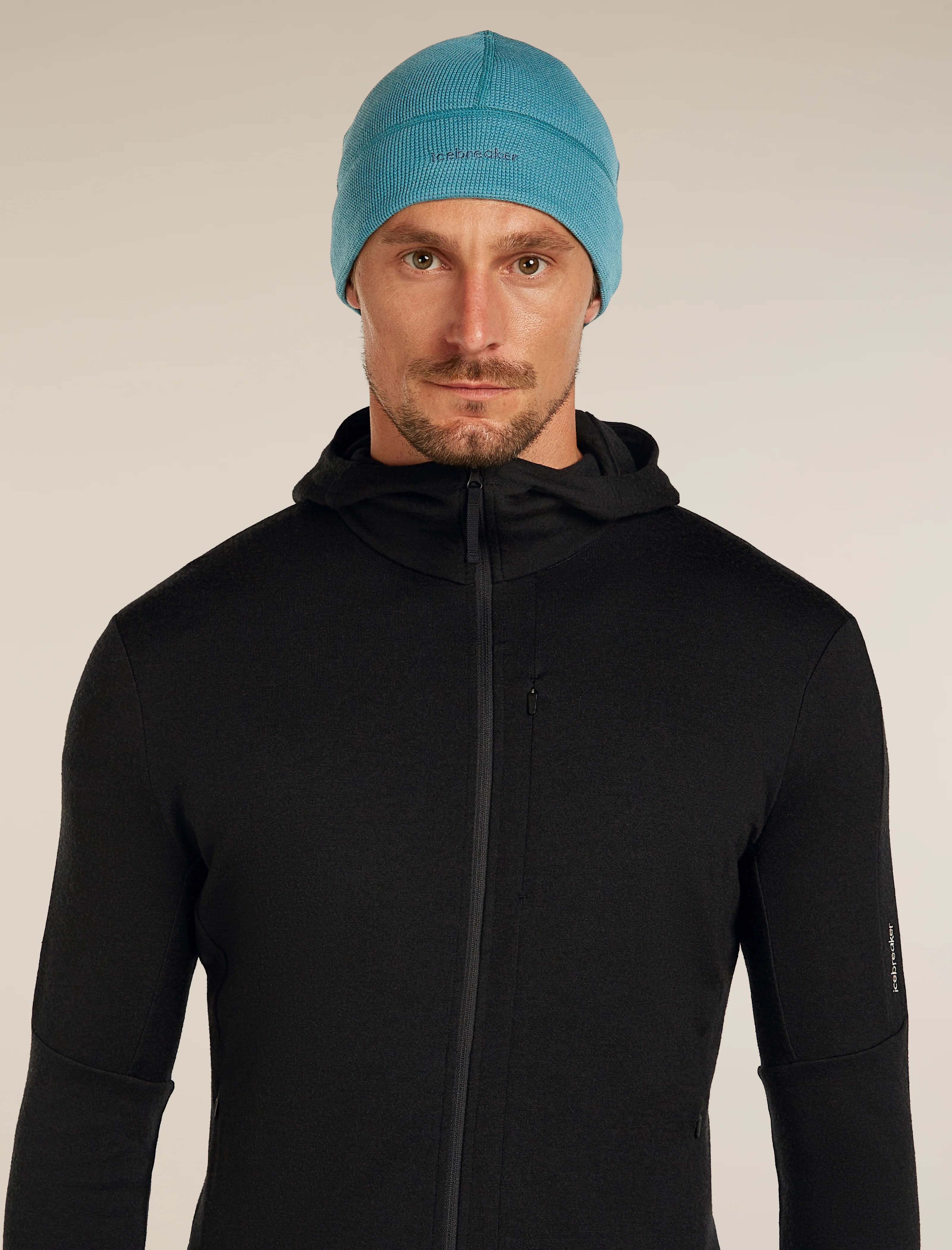 Unisex Merino 260 Waffle Knit Wander Reversible Beanie - Image 3