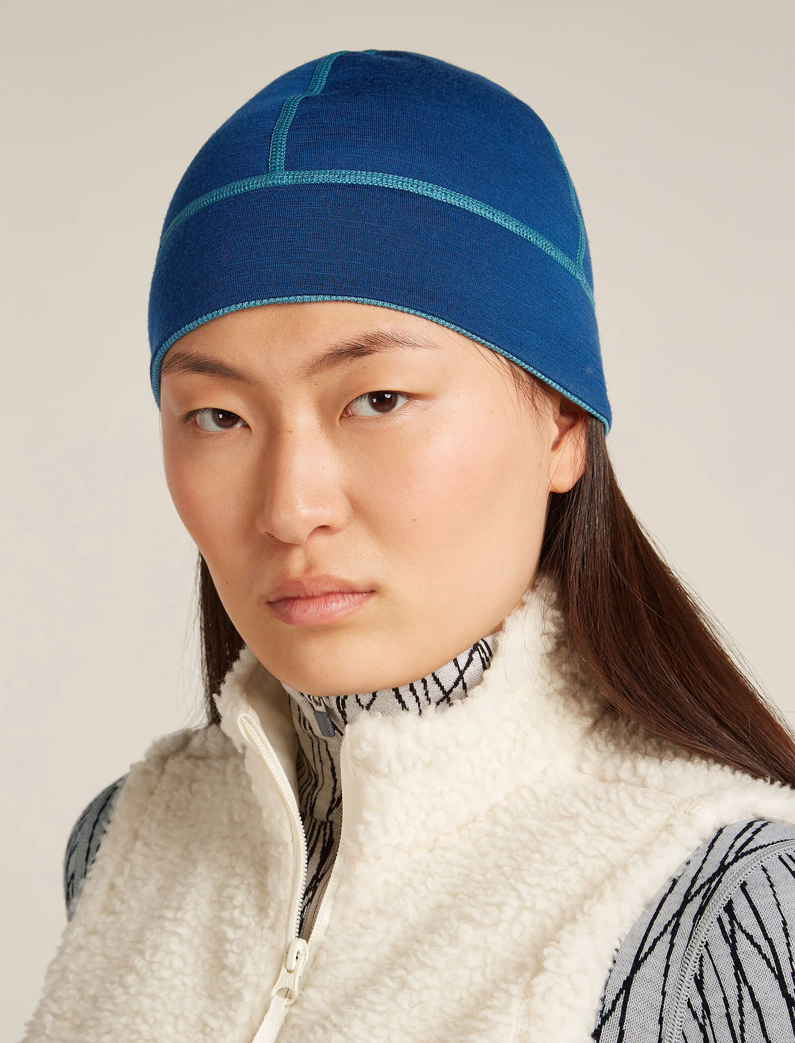 Unisex Merino 260 Waffle Knit Wander Reversible Beanie - Image 6