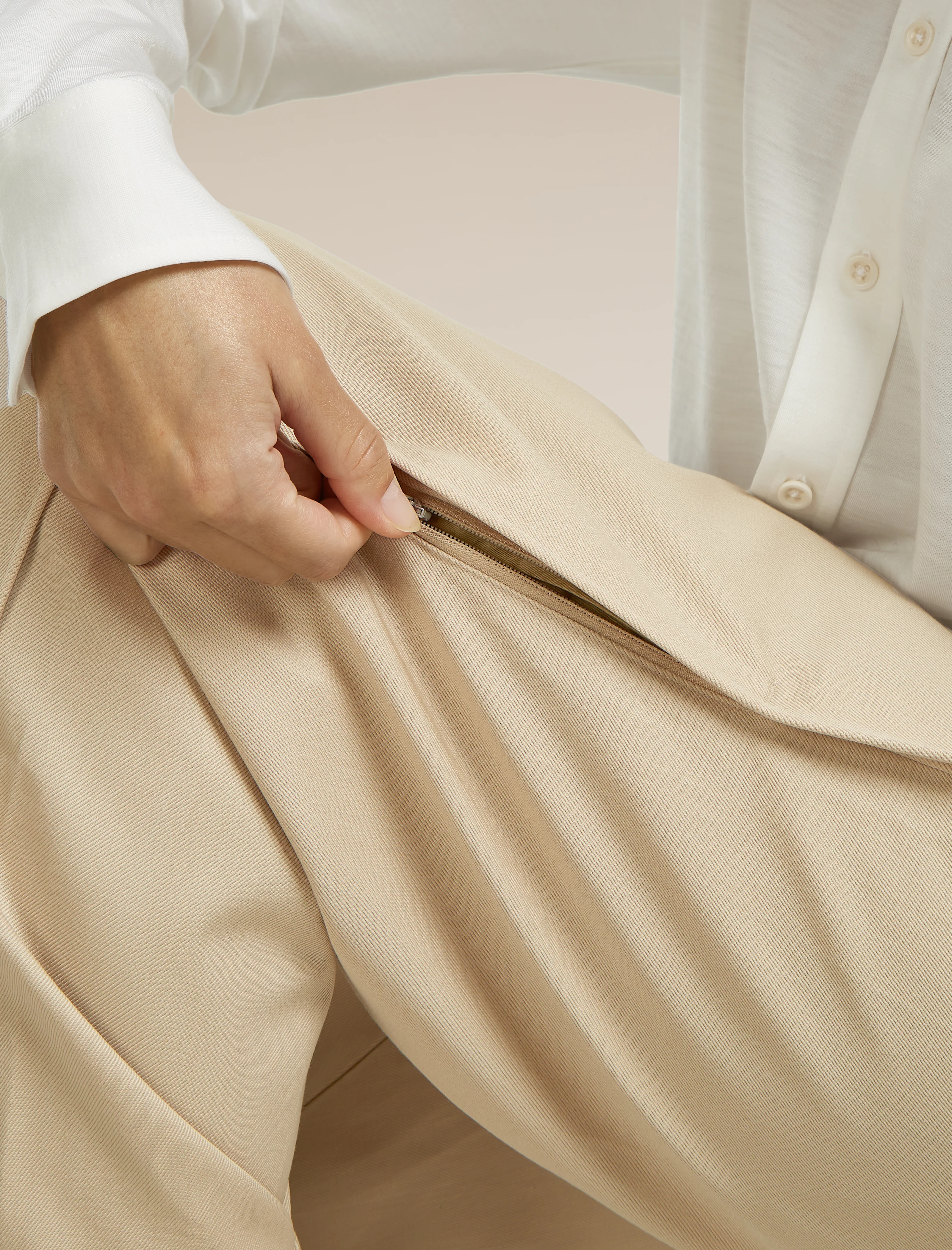 Unisex Merino Cotton Twill Adjustable Pants - Image 12
