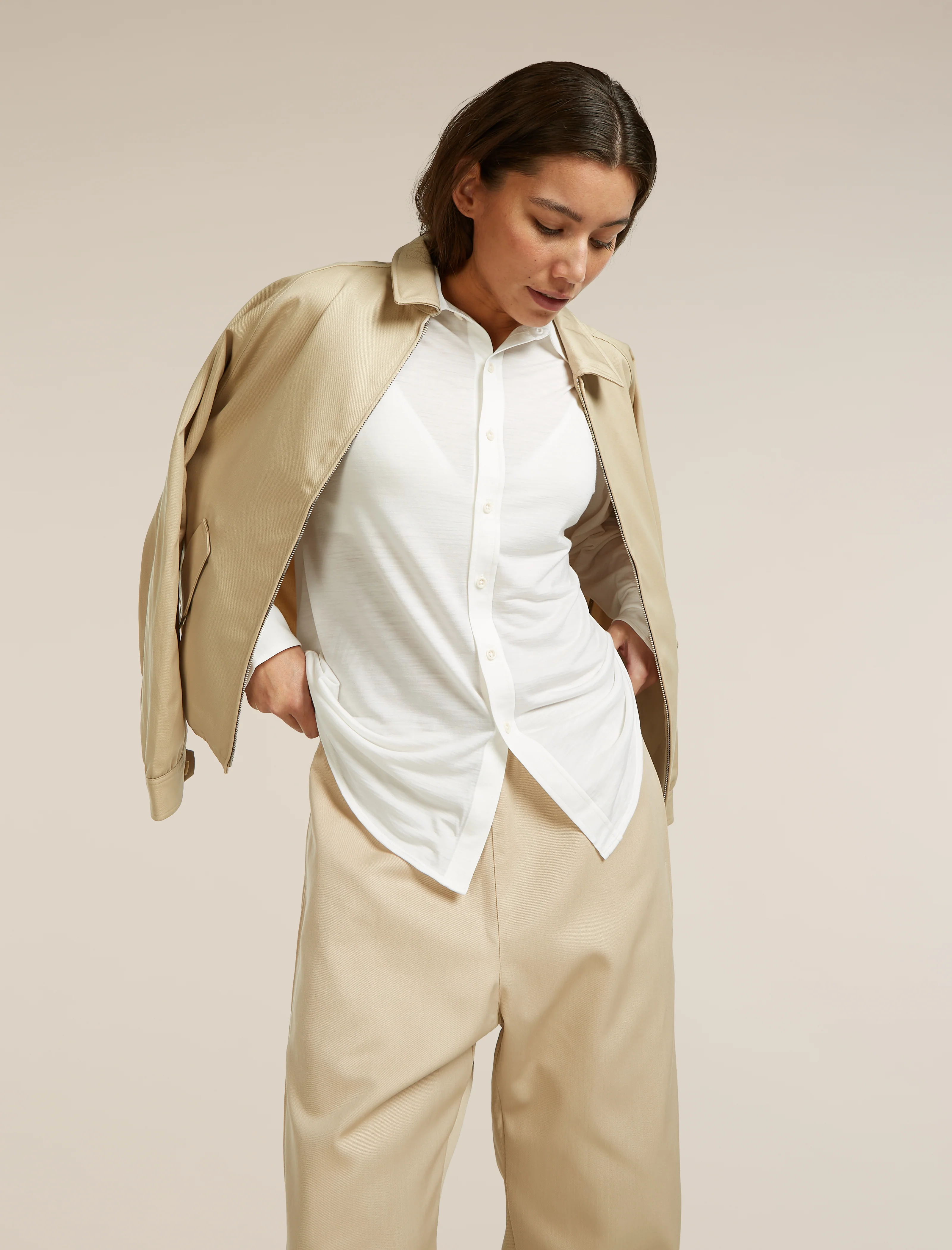 Unisex Merino Cotton Twill Adjustable Pants - Image 17