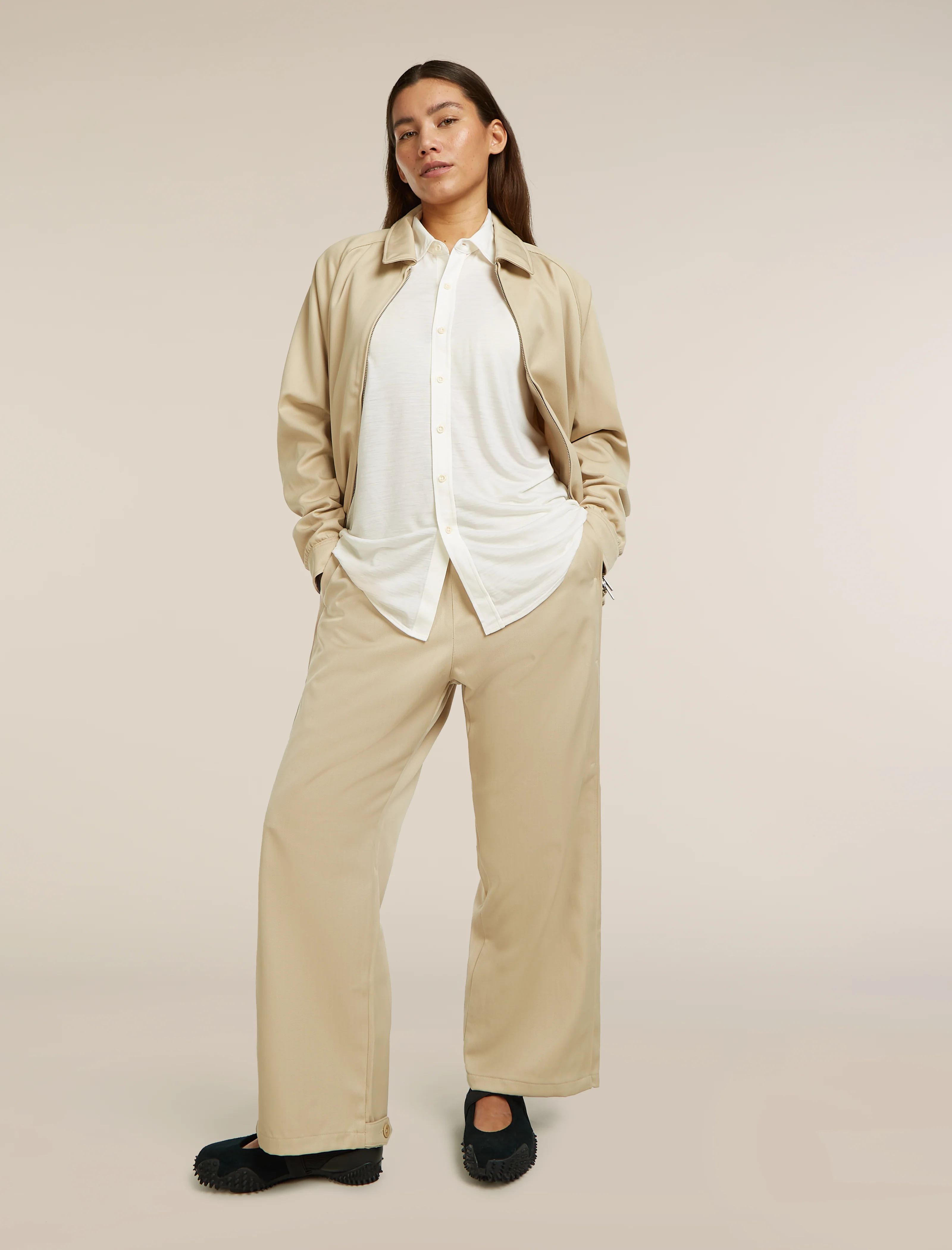 Unisex Merino Cotton Twill Shirt Jacket - Image 21