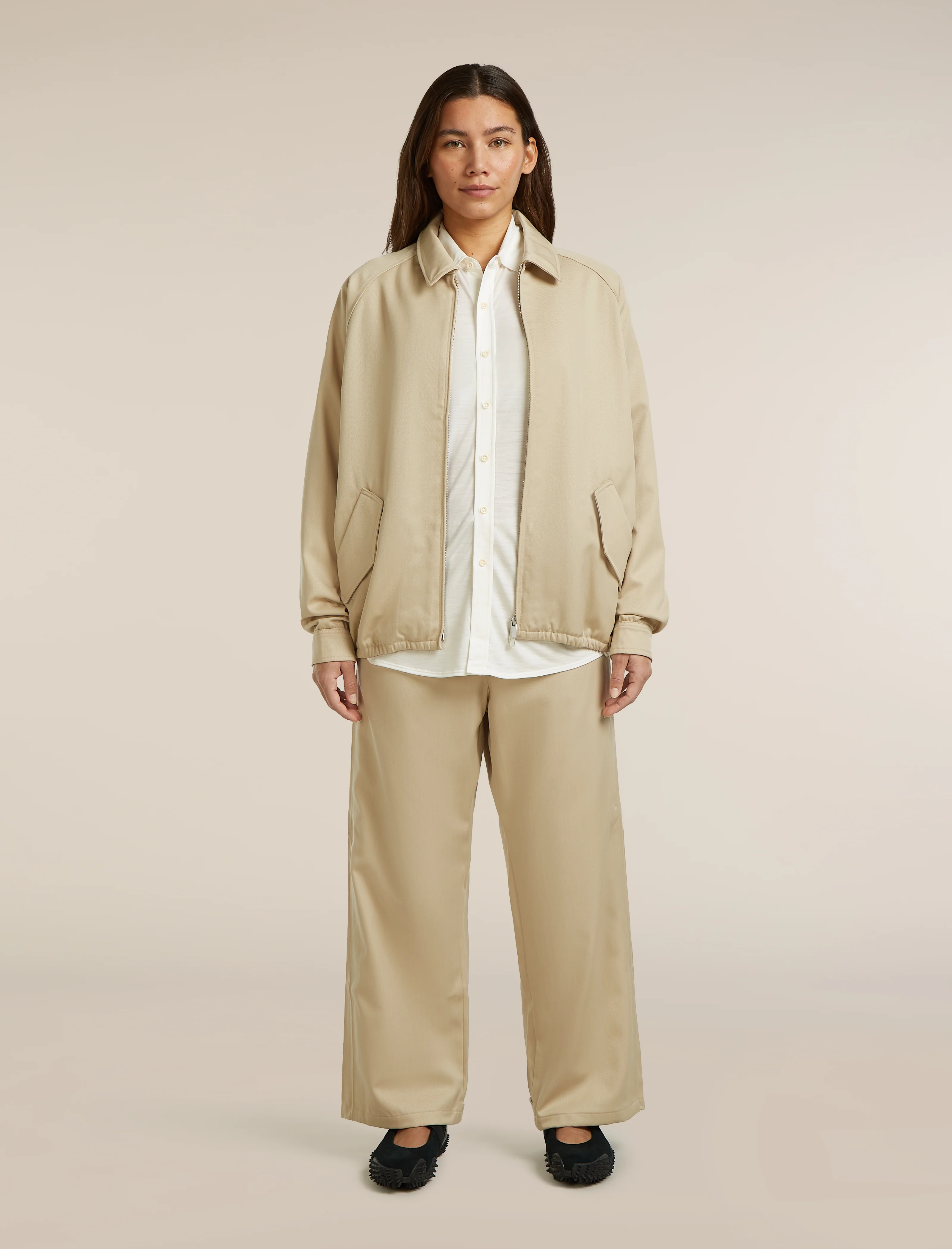 Unisex Merino Cotton Twill Shirt Jacket - Image 8
