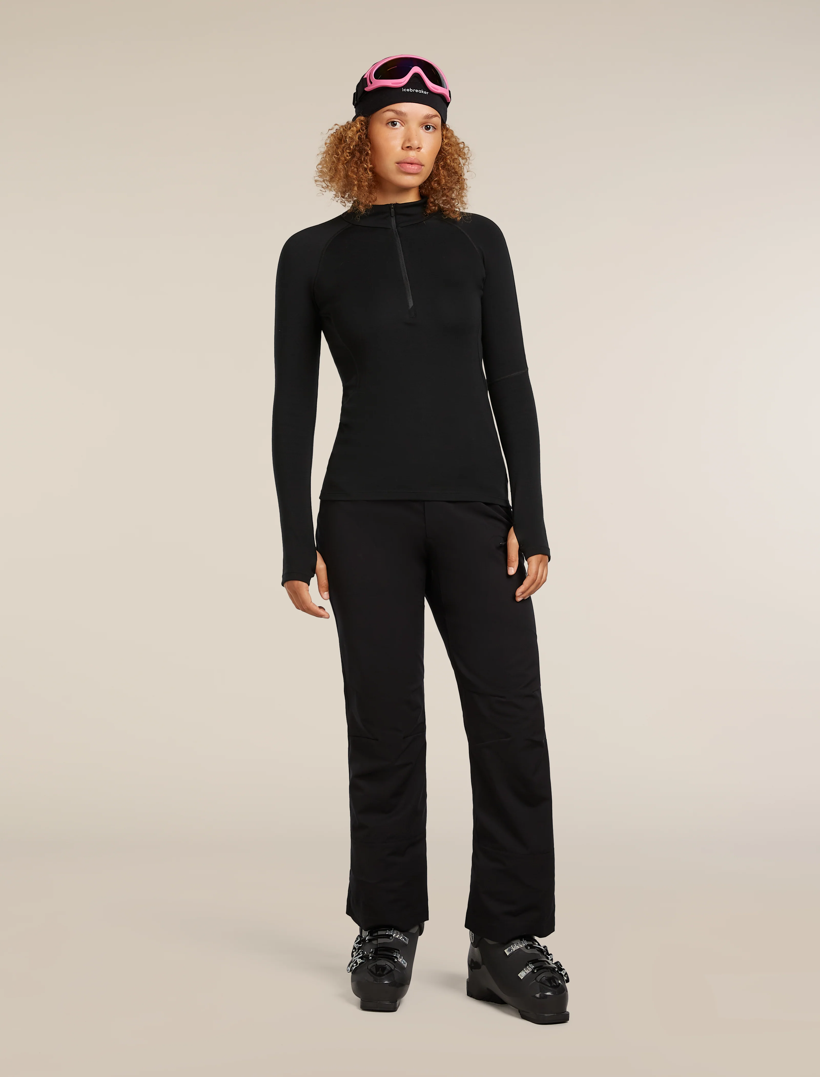 Women’s 300 MerinoFine™ Polar Long Sleeve Half Zip Thermal Top - Image 4