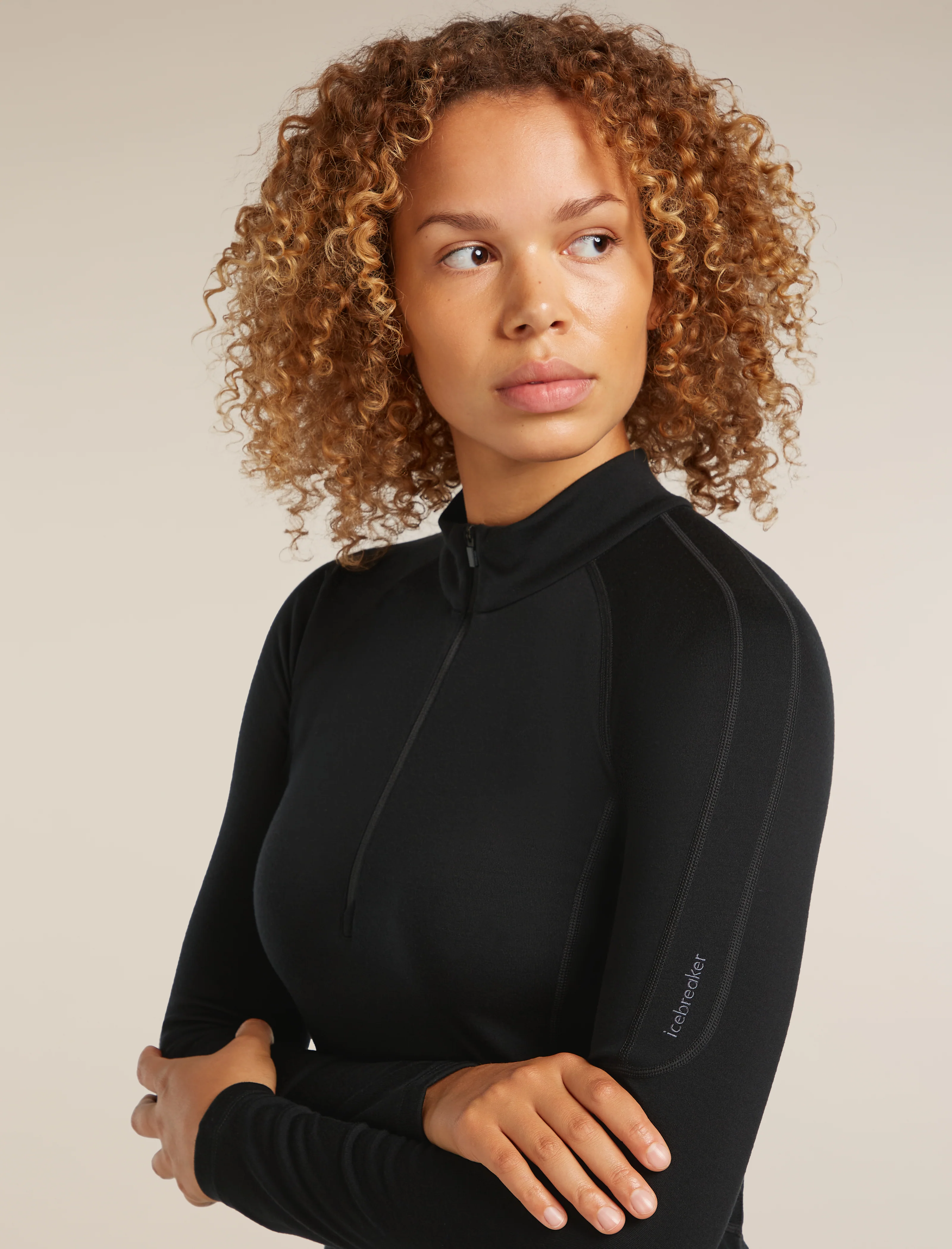 Women’s 300 MerinoFine™ Polar Long Sleeve Half Zip Thermal Top - Image 5