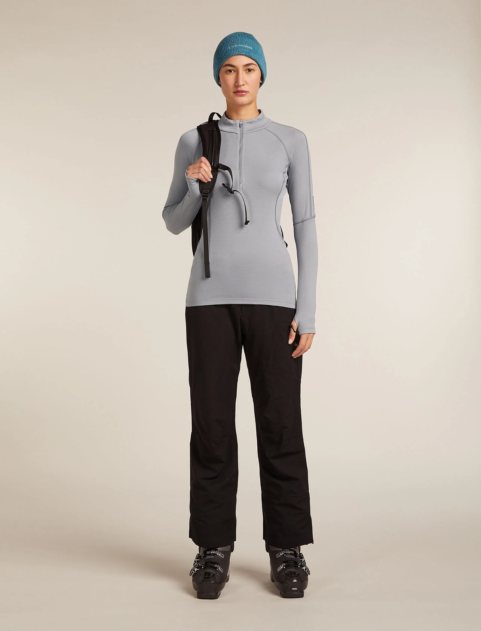 Women’s 300 MerinoFine™ Polar Long Sleeve Half Zip Thermal Top - Image 4