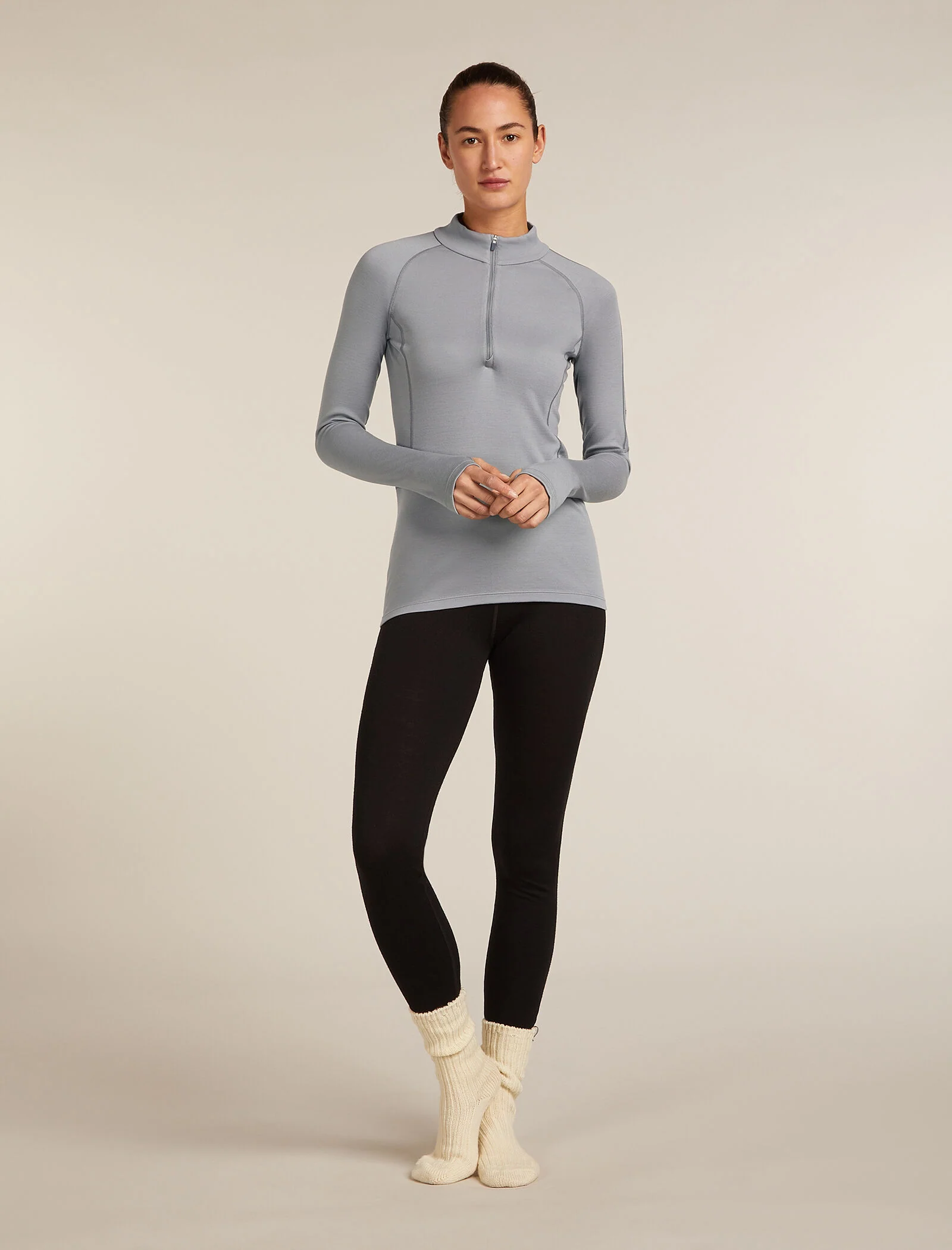 Women’s 300 MerinoFine™ Polar Long Sleeve Half Zip Thermal Top - Image 7