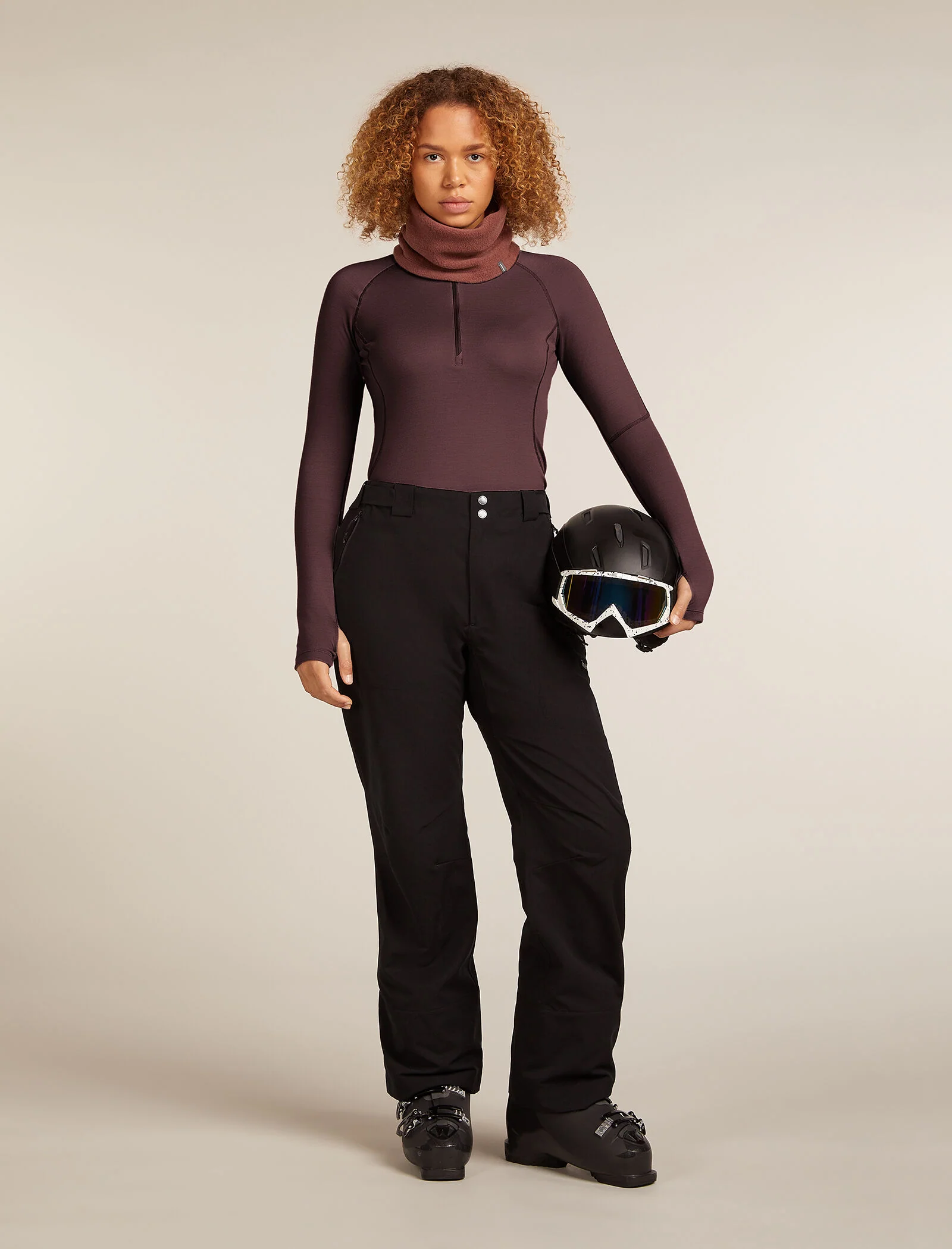 Women’s 300 MerinoFine™ Polar Long Sleeve Half Zip Thermal Top - Image 4