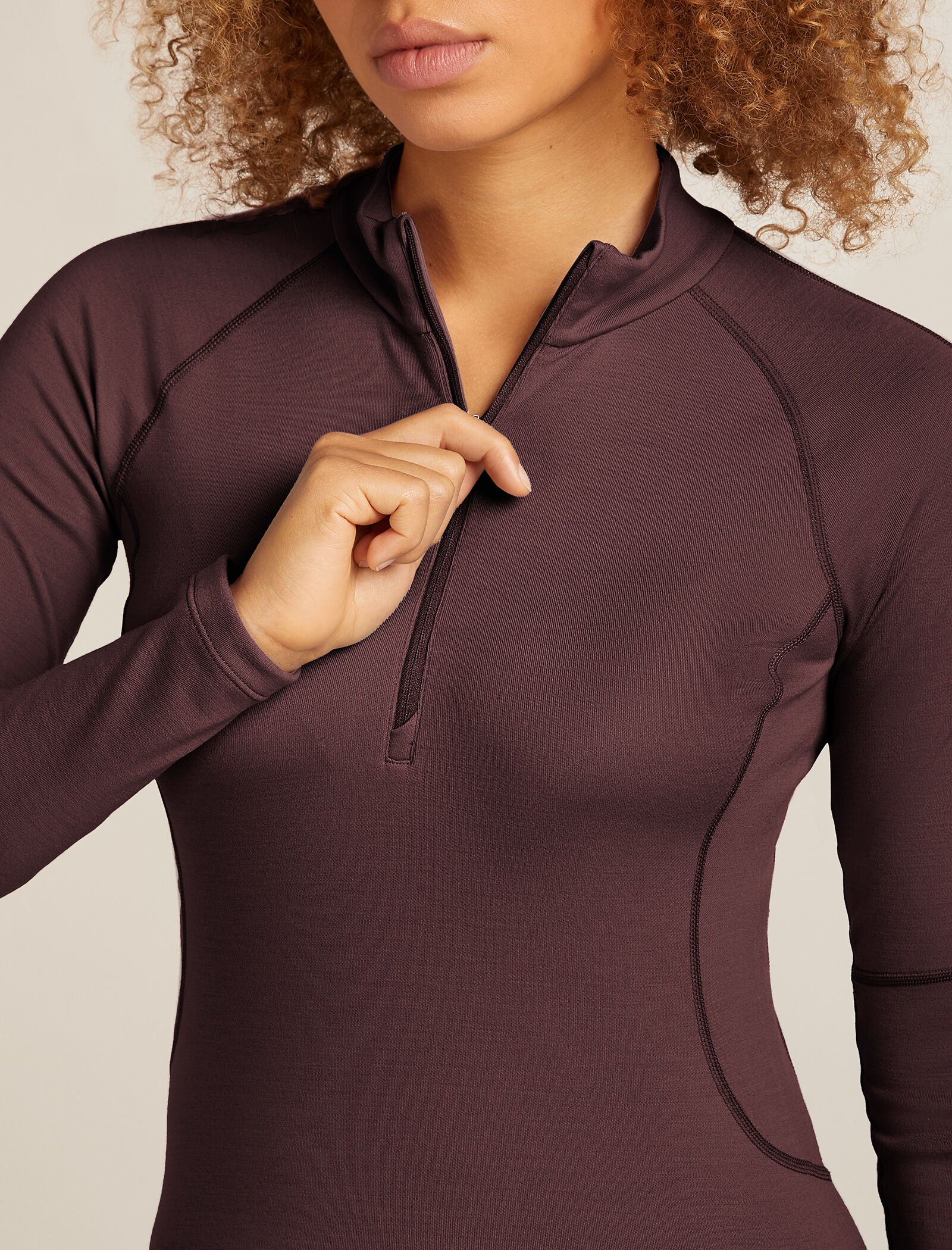 Women’s 300 MerinoFine™ Polar Long Sleeve Half Zip Thermal Top - Image 6