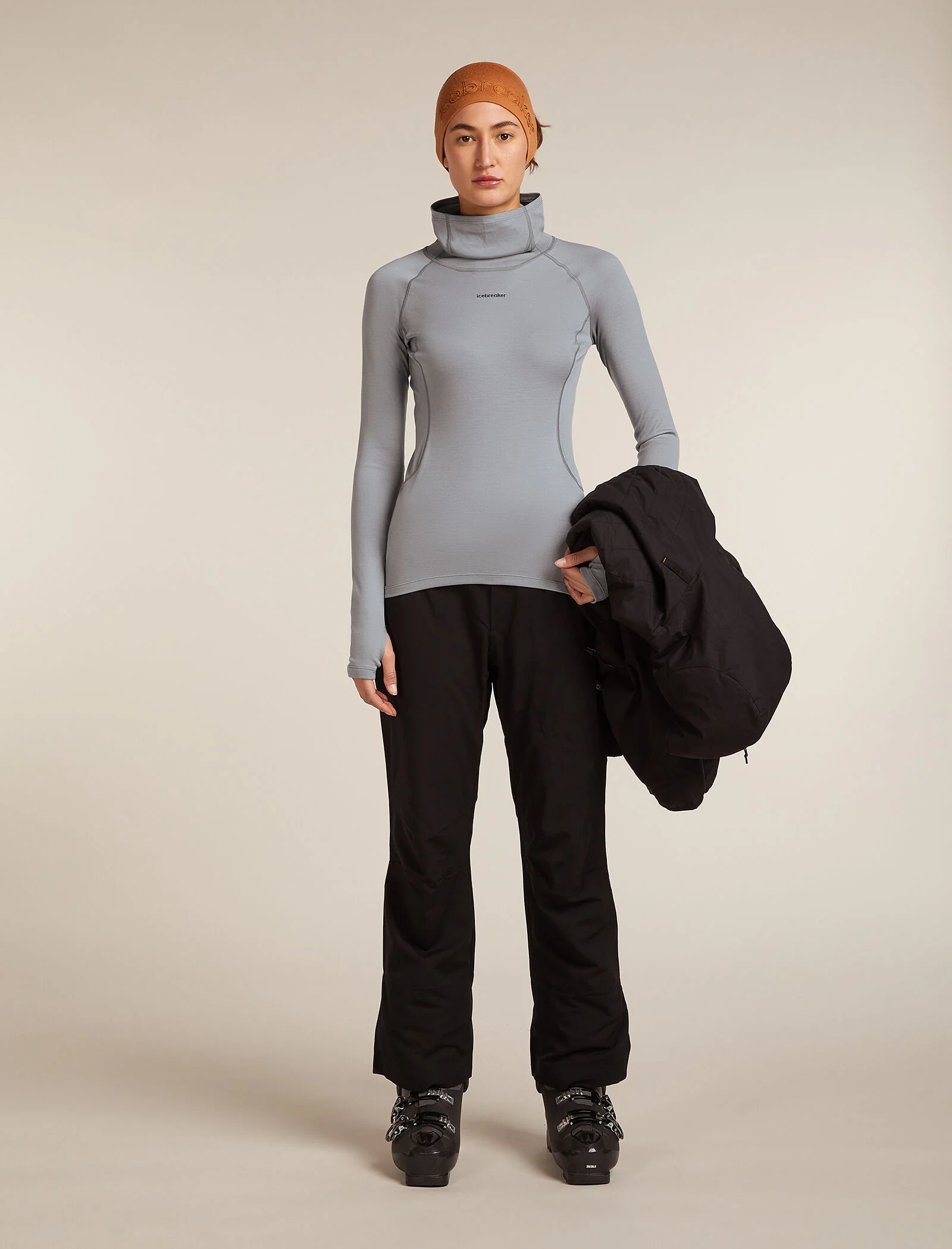 Women’s 300 MerinoFine™ Polar Long Sleeve Roll Neck Thermal Top - Image 4