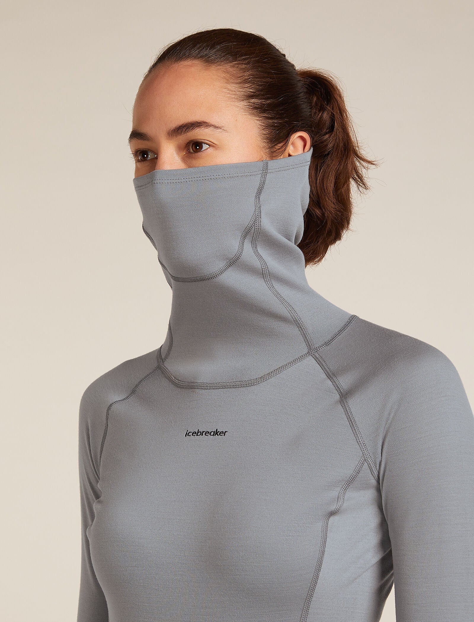 Women’s 300 MerinoFine™ Polar Long Sleeve Roll Neck Thermal Top - Image 5