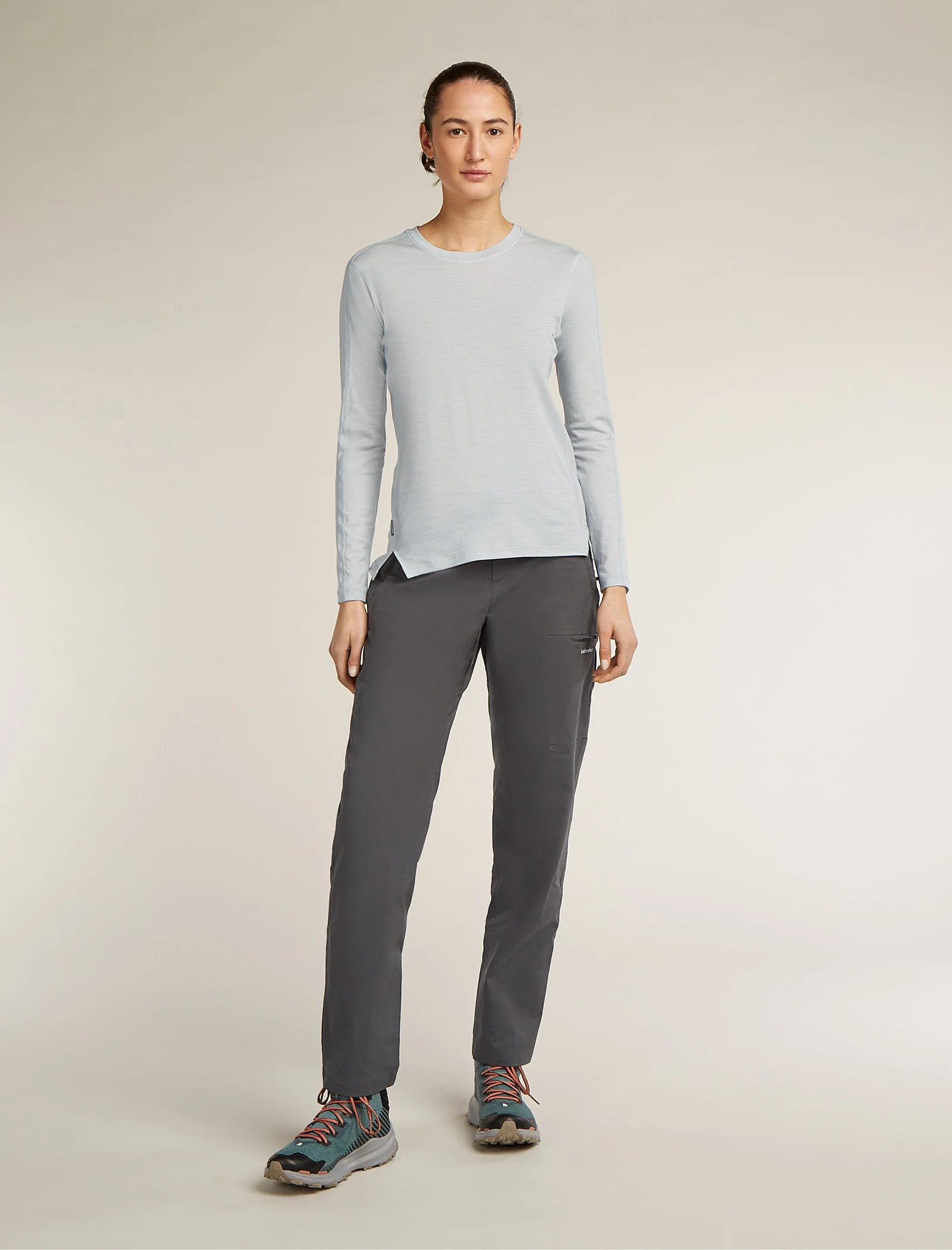 Women’s 150 MerinoFine™ Ace long sleeve T-Shirt ETHER - Image 3