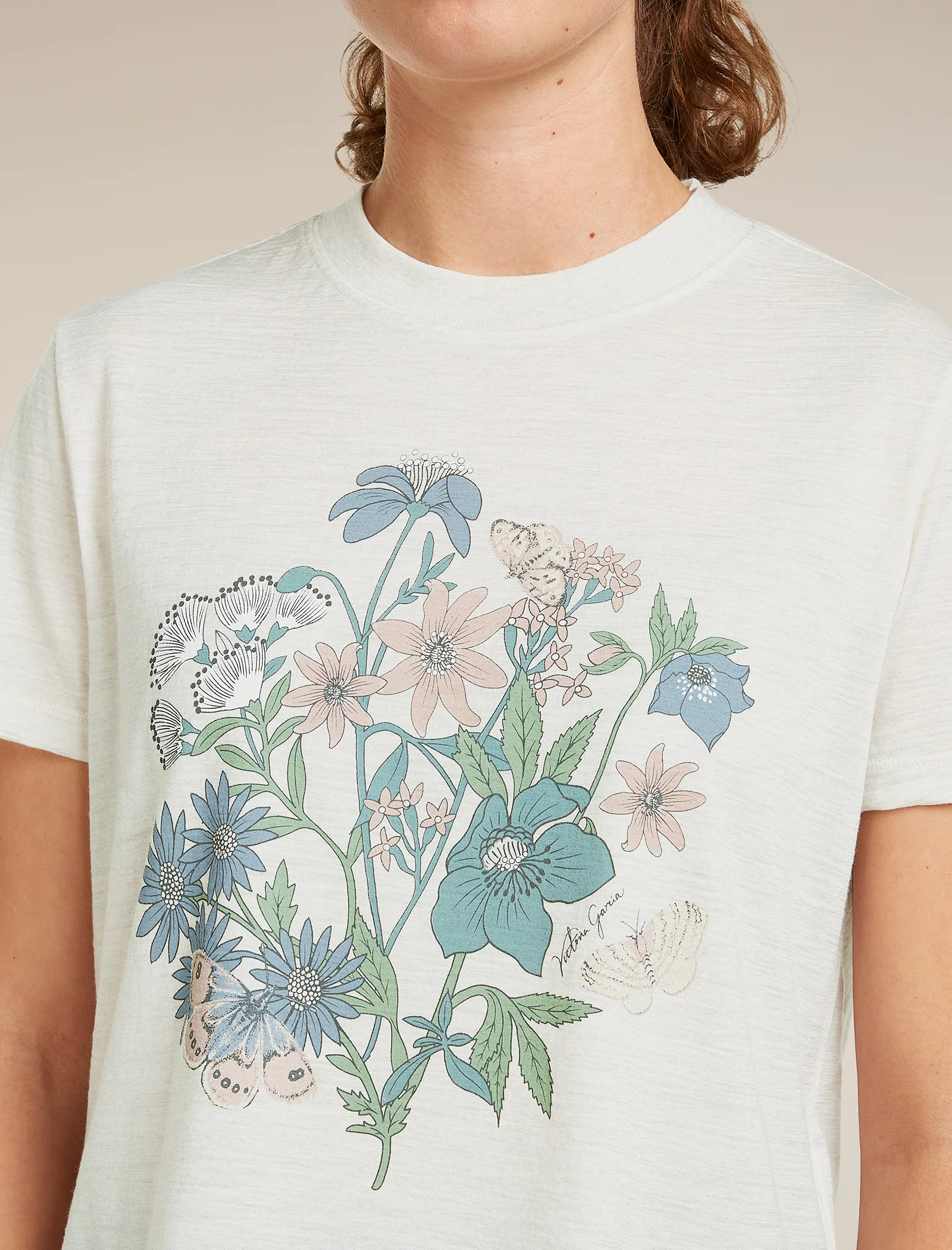 Women’s Merino 150 Tech Lite Short Sleeve Crop T-Shirt NZ Flora - Image 5