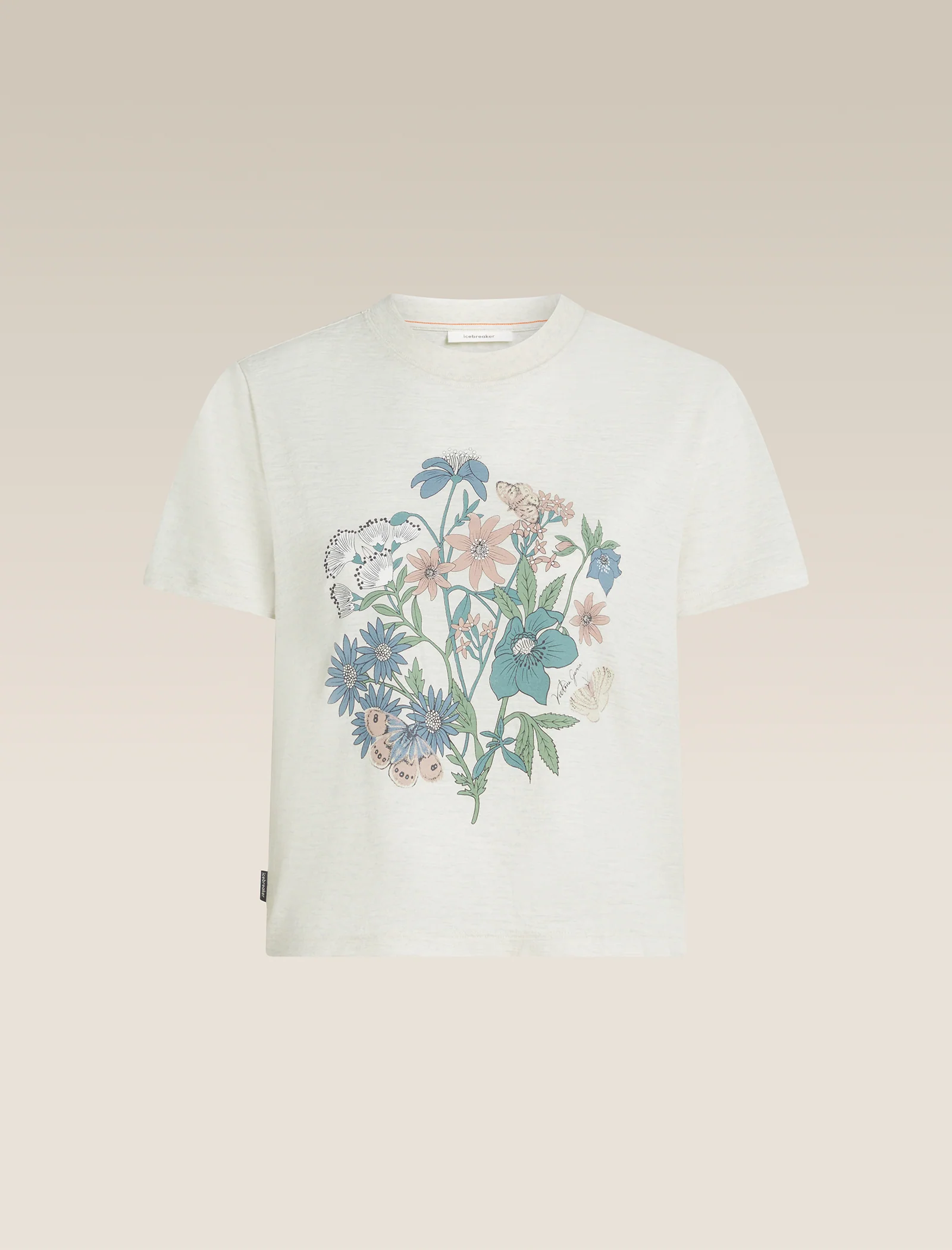 Women’s Merino 150 Tech Lite Short Sleeve Crop T-Shirt NZ Flora - Image 7