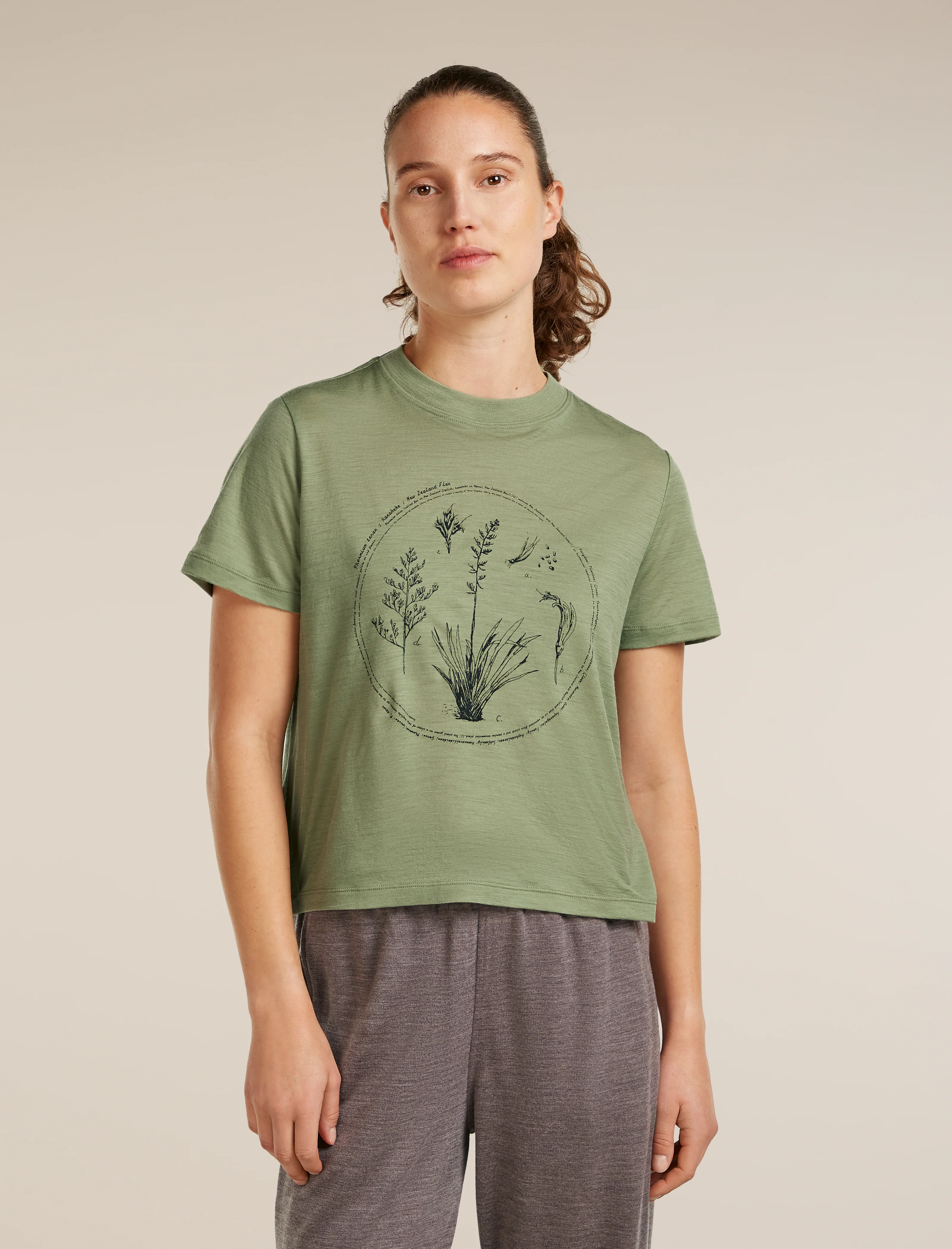 Women’s Merino 150 Tech Lite Short Sleeve Crop T-Shirt Seed Story