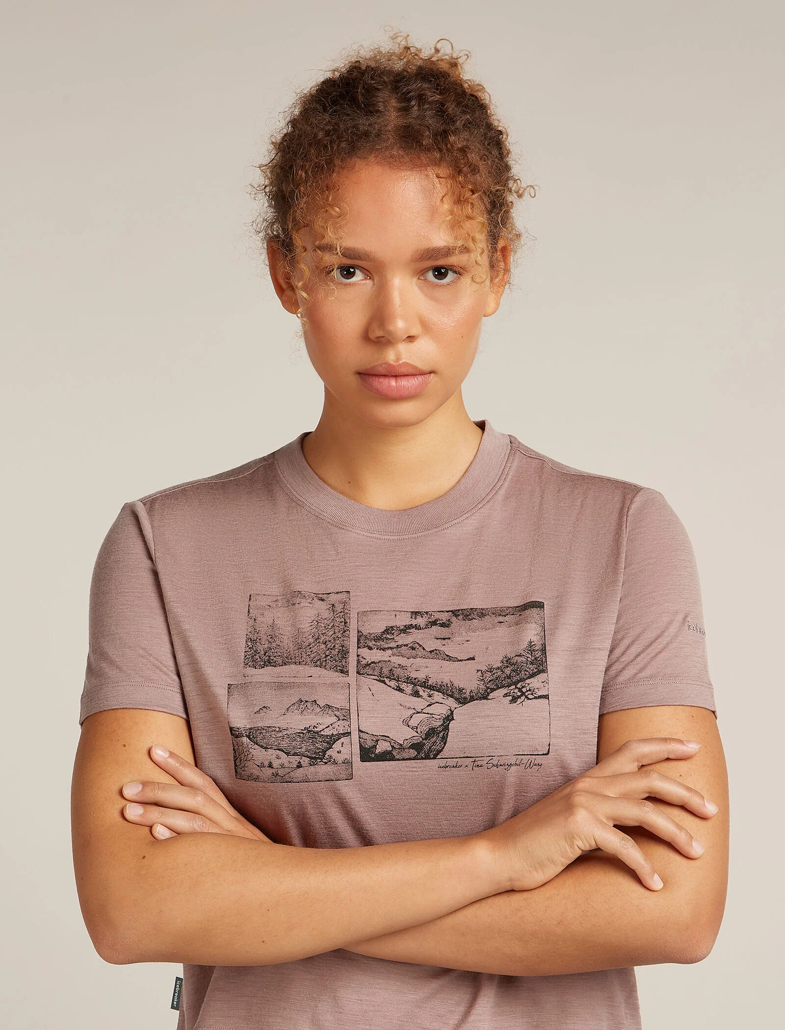 Women’s Merino 150 Tech Lite Short Sleeve Crop T-Shirt The Climb - Image 5