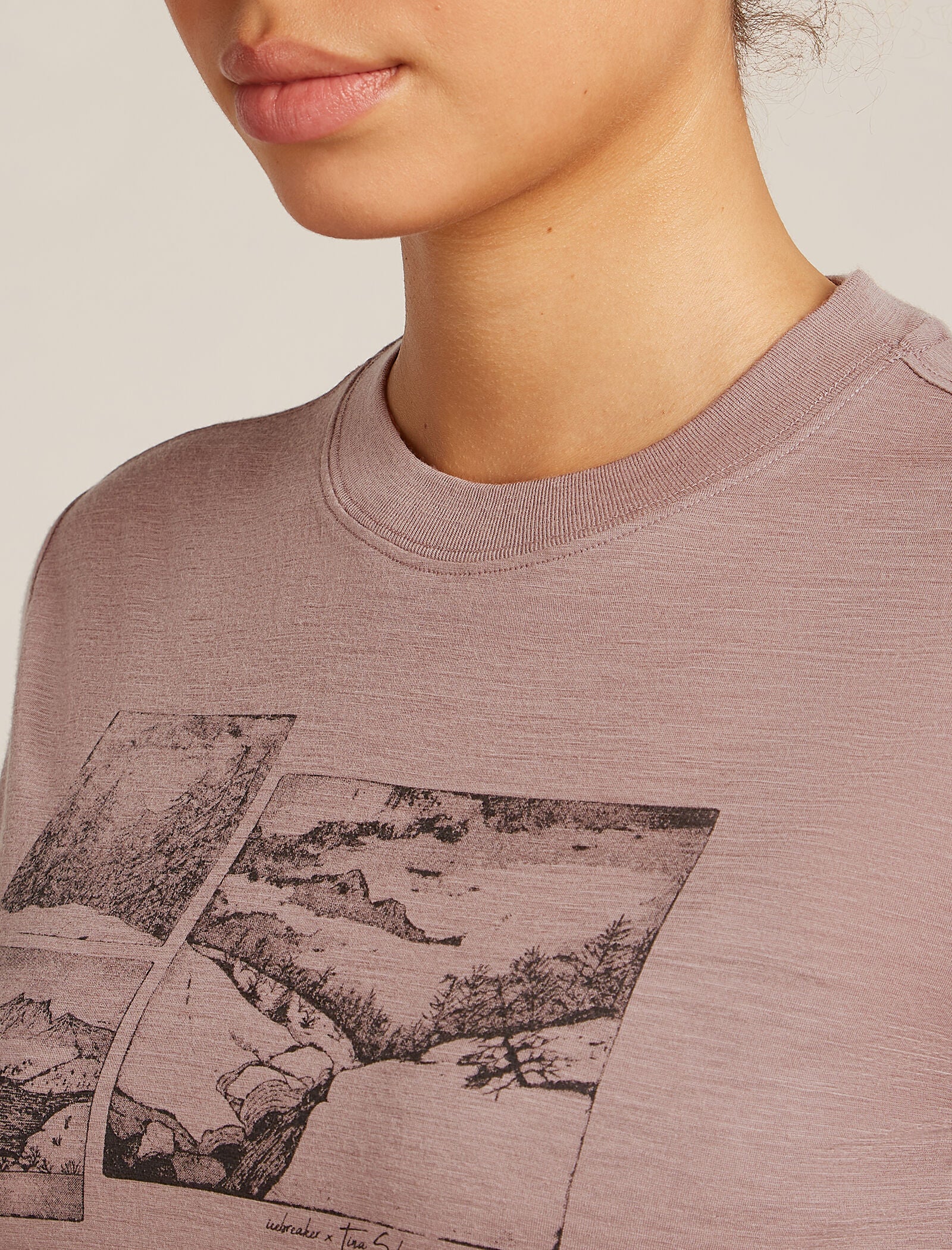 Women’s Merino 150 Tech Lite Short Sleeve Crop T-Shirt The Climb - Image 6