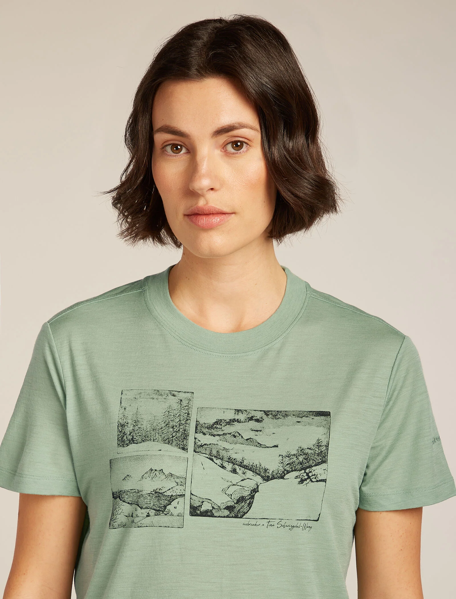 Women’s Merino 150 Tech Lite Short Sleeve Crop T-Shirt The Climb - Image 5