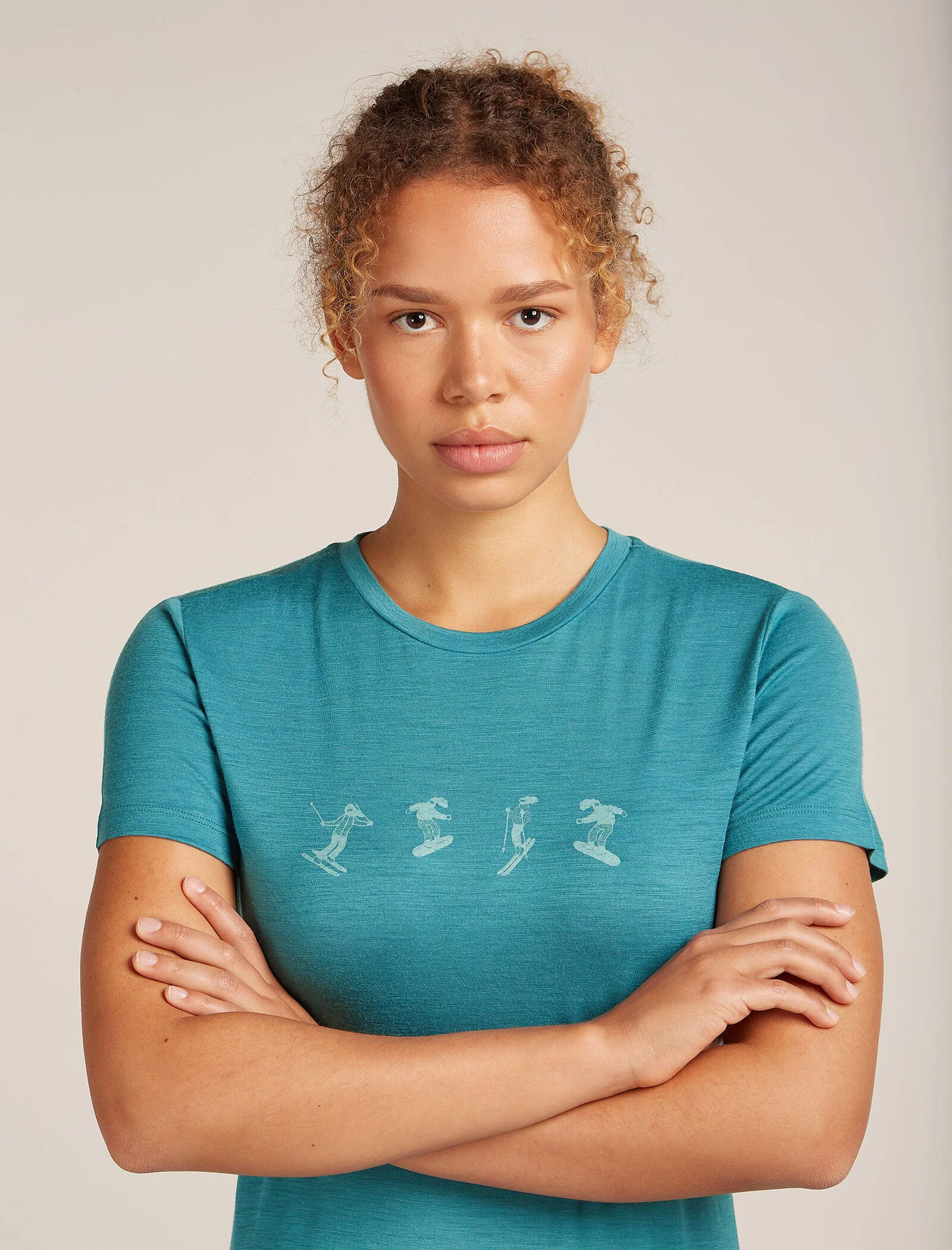 Women’s Merino 150 Tech Lite Short Sleeve T-Shirt Snow Day - Image 5