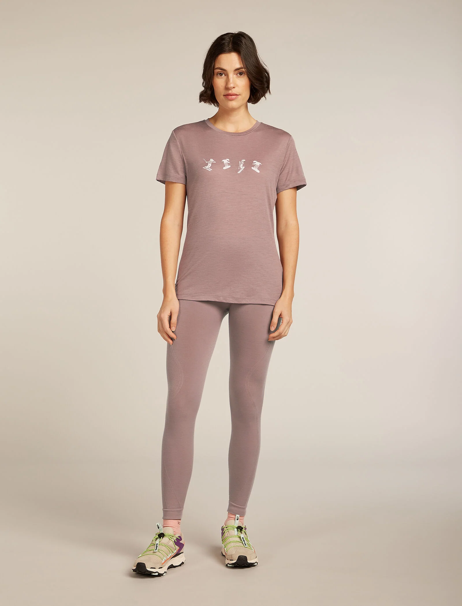 Women’s Merino 150 Tech Lite Short Sleeve T-Shirt Snow Day - Image 3