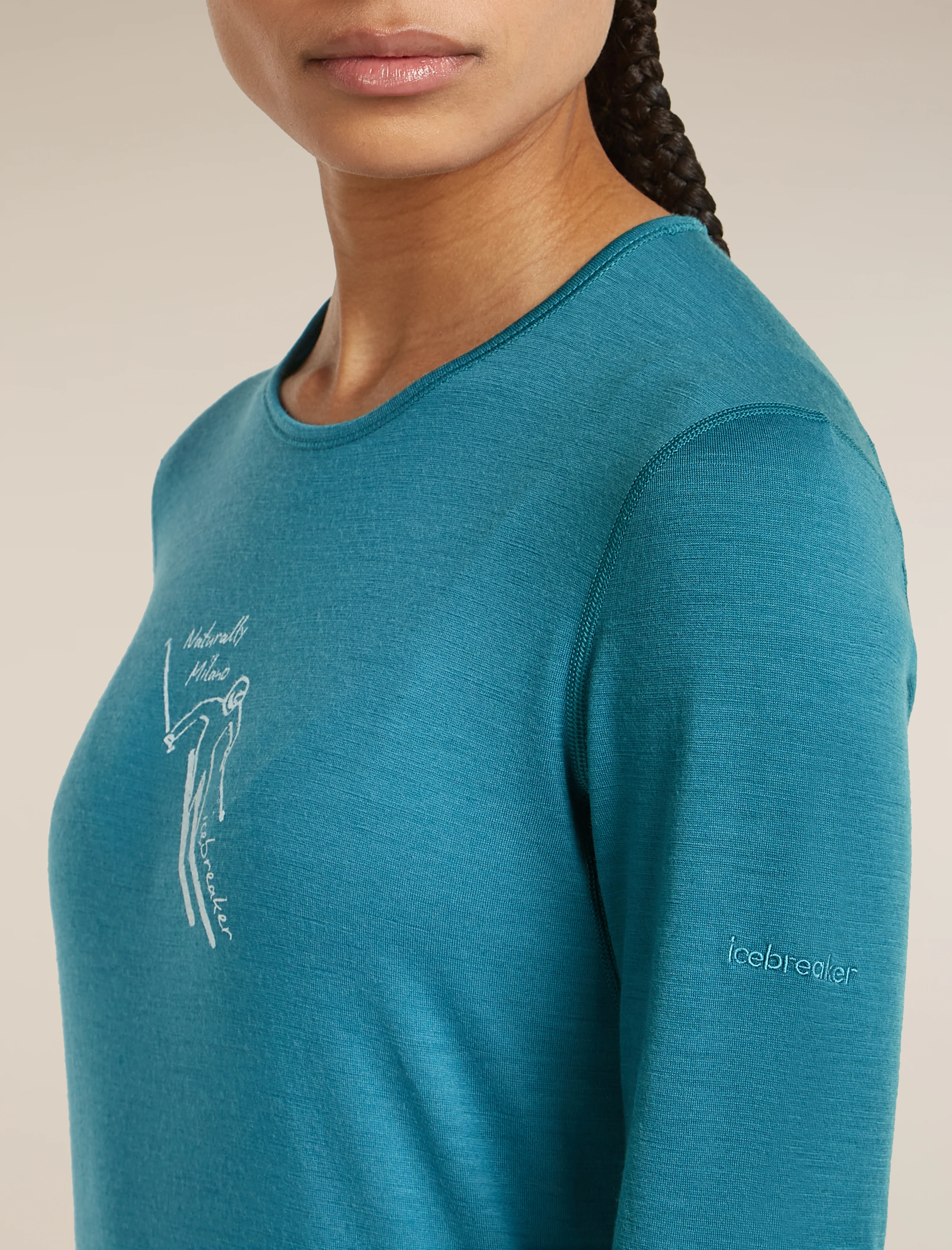 Women’s Merino 200 Oasis Long Sleeve Crew Thermal Top - Image 9