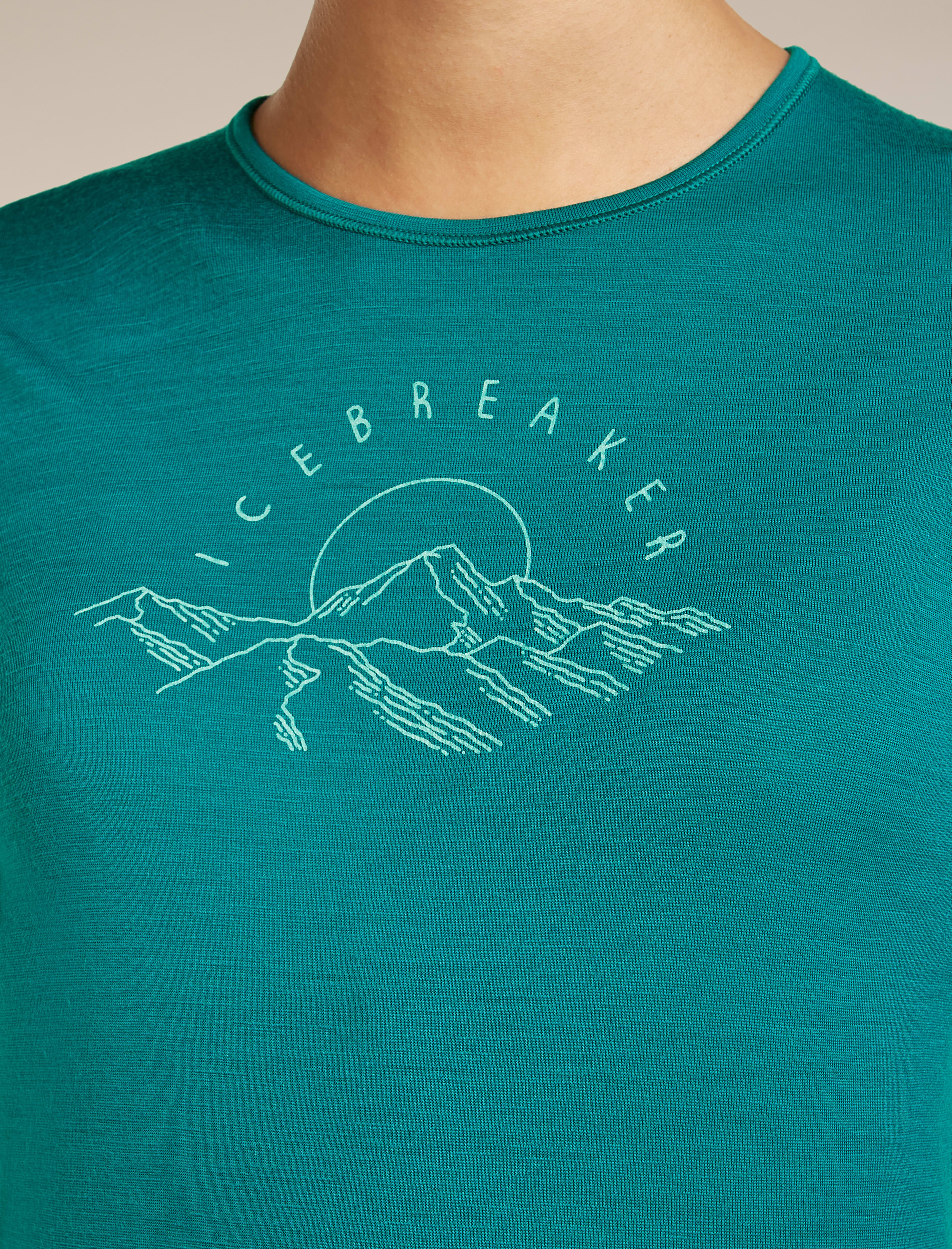 Women’s Merino 200 Oasis Long Sleeve Crewe Sunrise Summit - Image 8