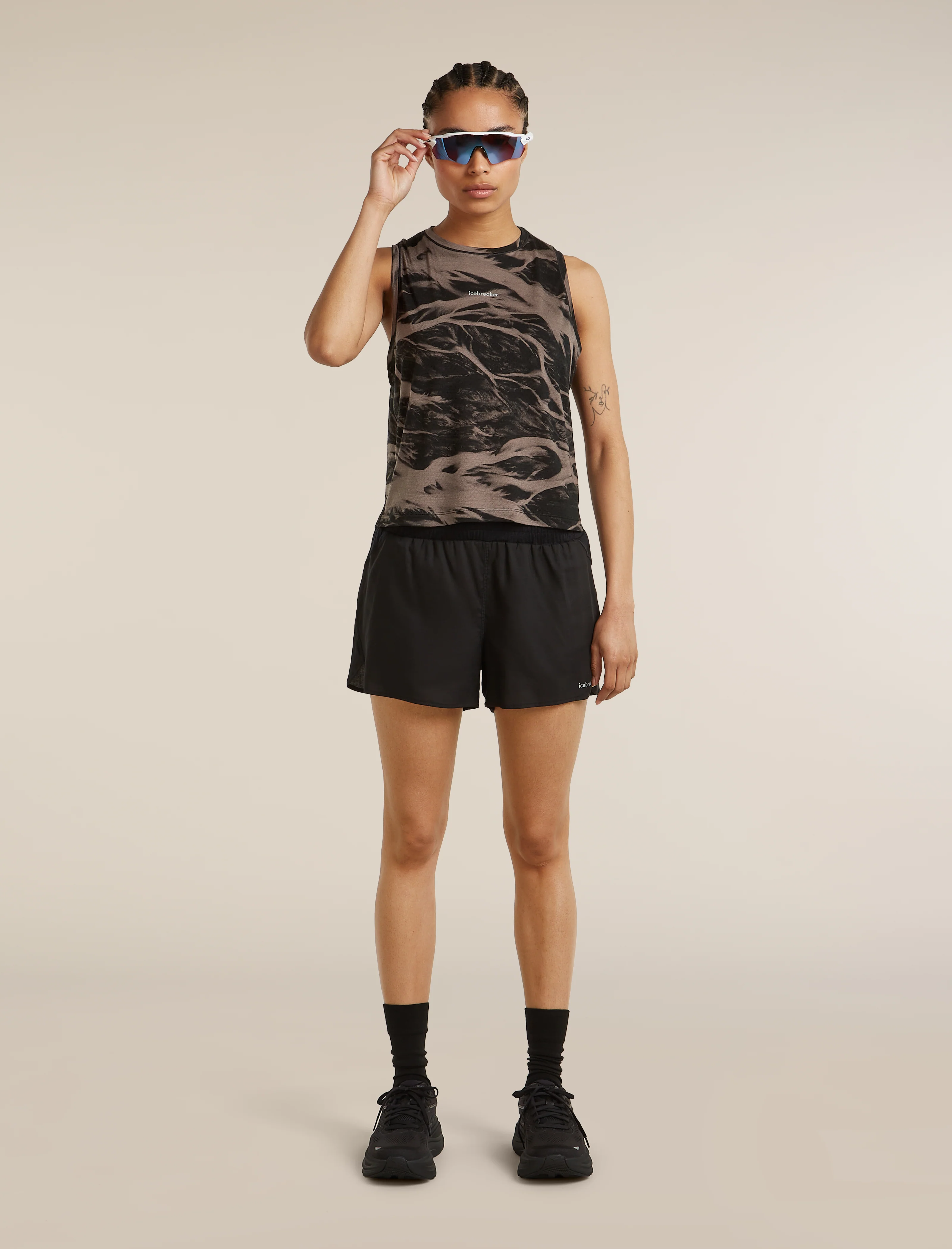 Women’s Merino Blend 125 Cool-Lite™ Speed Tank Motion AOP - Image 4