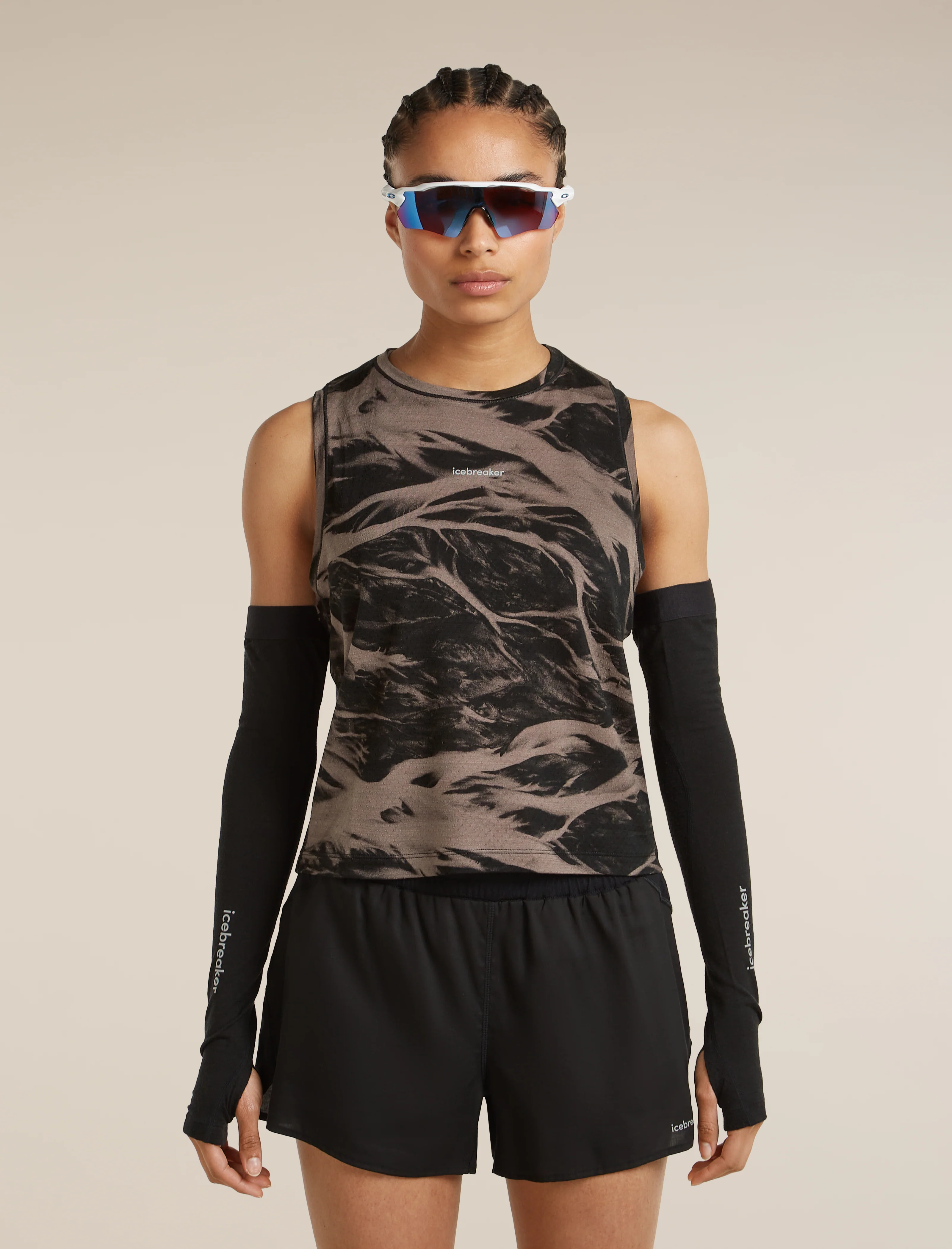 Women’s Merino Blend 125 Cool-Lite™ Speed Tank Motion AOP - Image 8