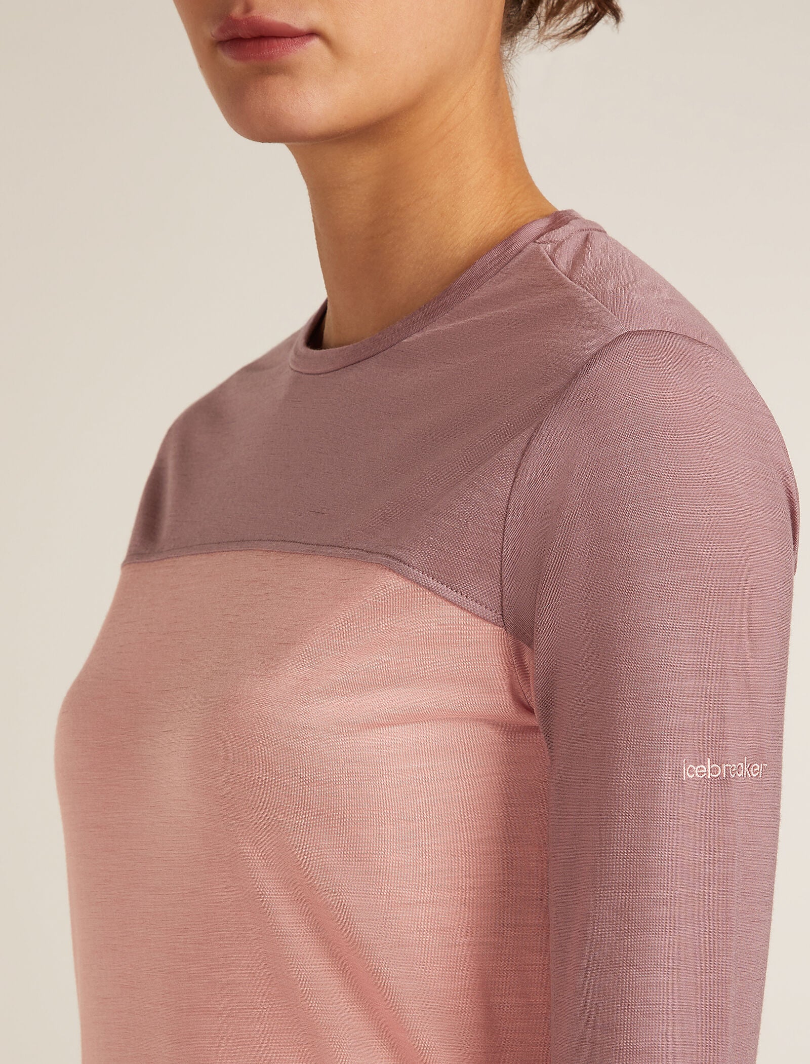 Women’s Merino Blend 125 Cool-Lite™ Sphere Long Sleeve T-Shirt Colour Block - Image 5
