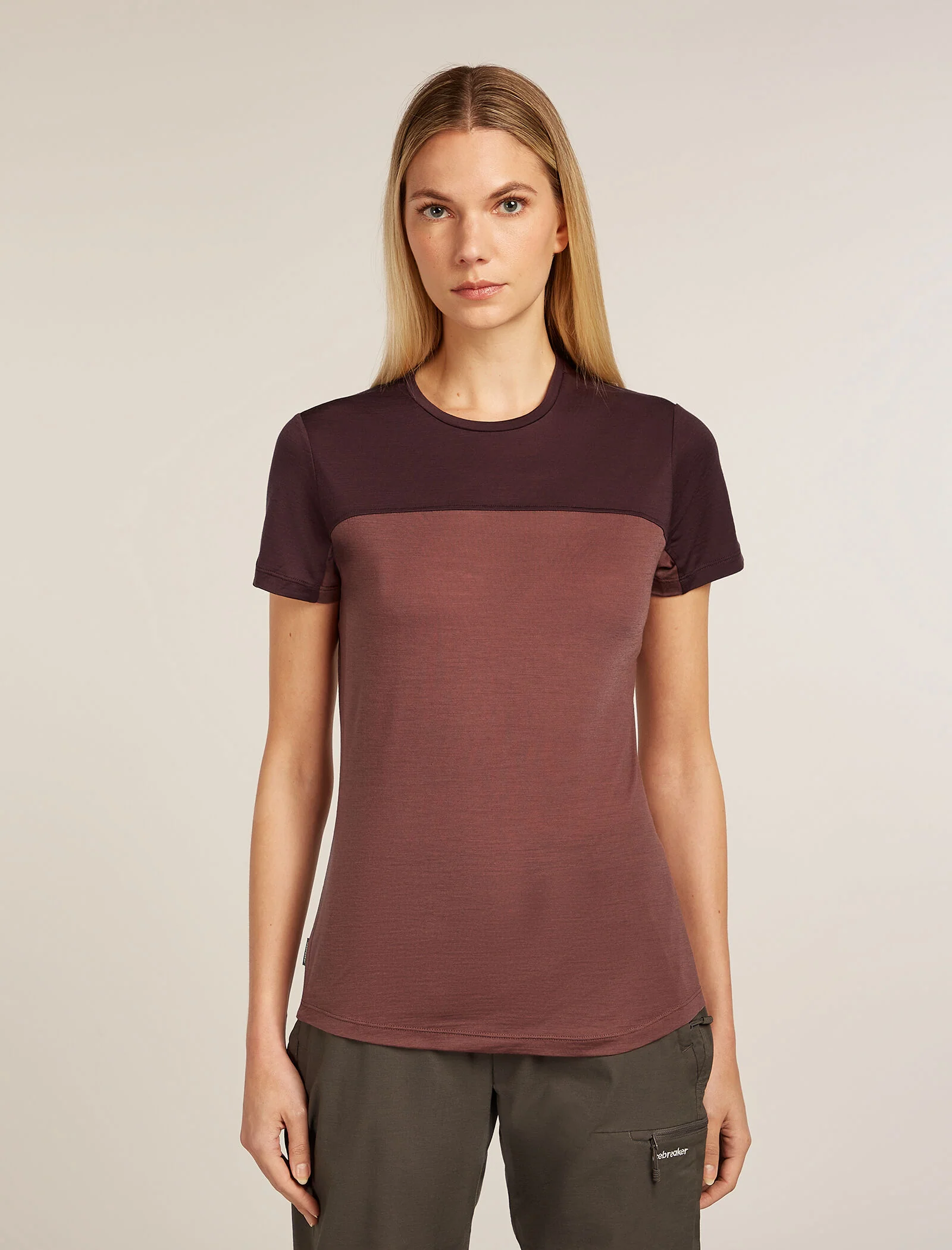 Women’s Merino Blend 125 Cool-Lite™ Sphere Short Sleeve T-Shirt Colour Block