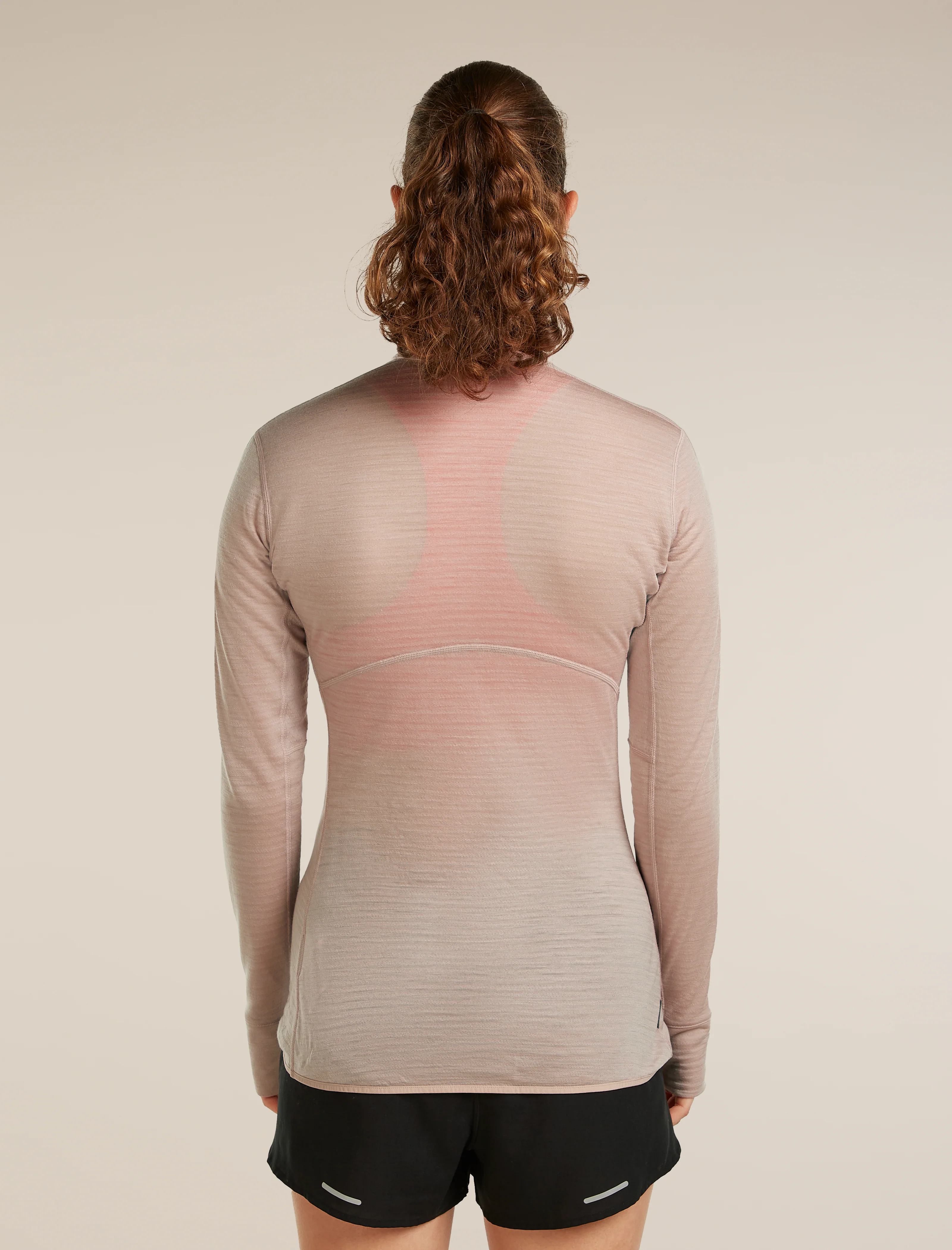 Women’s Merino Blend 200 RealFleece™ Descender Long Sleeve Half Zip - Image 2