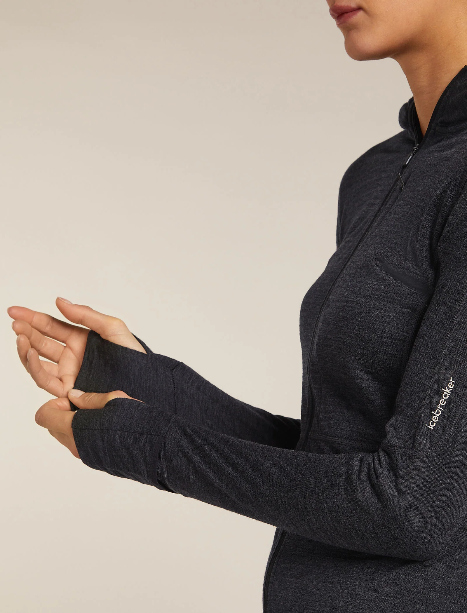 Women’s Merino Blend 200 Realfleece™ Descender Long Sleeve Zip Hoodie - Image 6