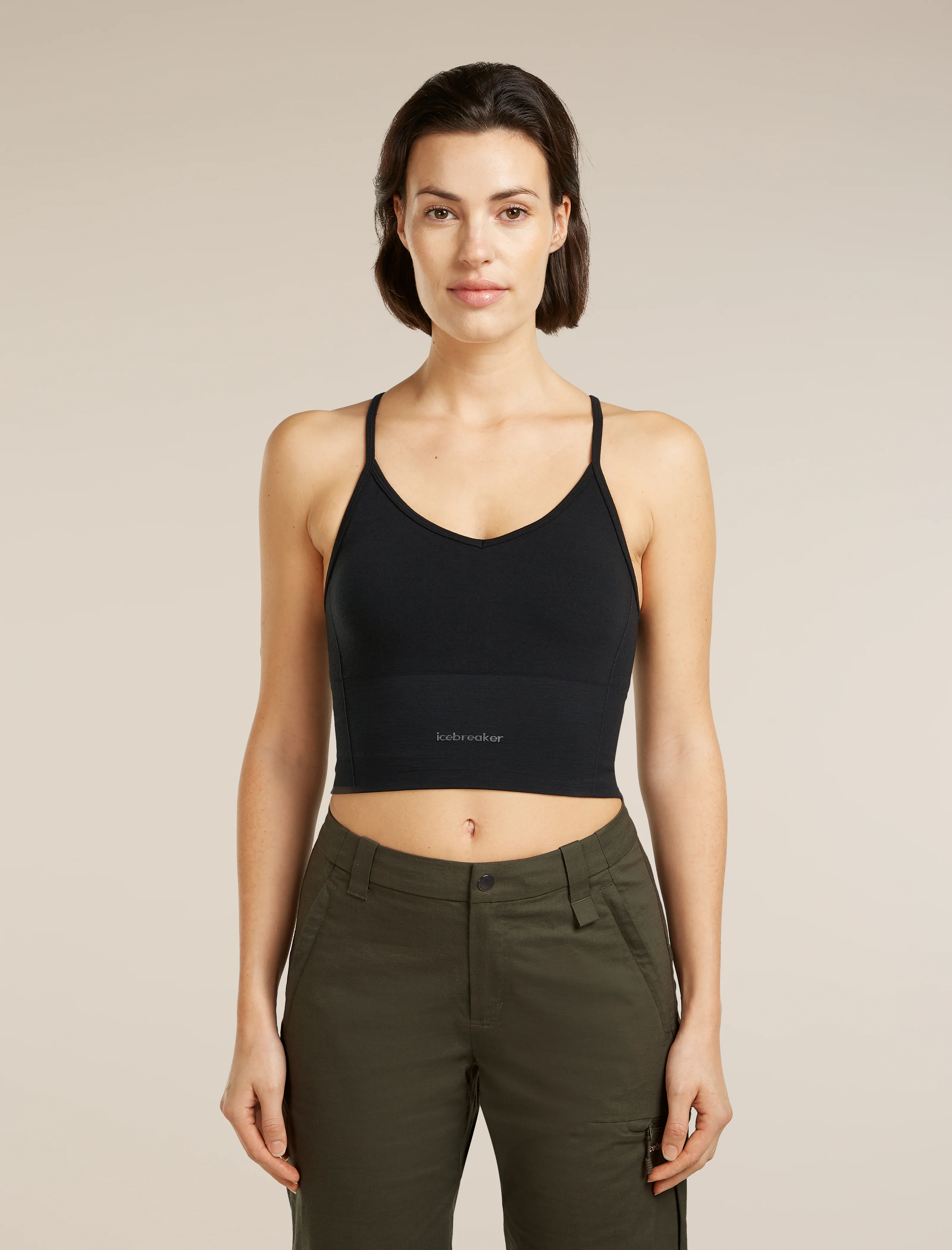 Women’s Merino Blend 260 Seamless Rib Strappy Tank