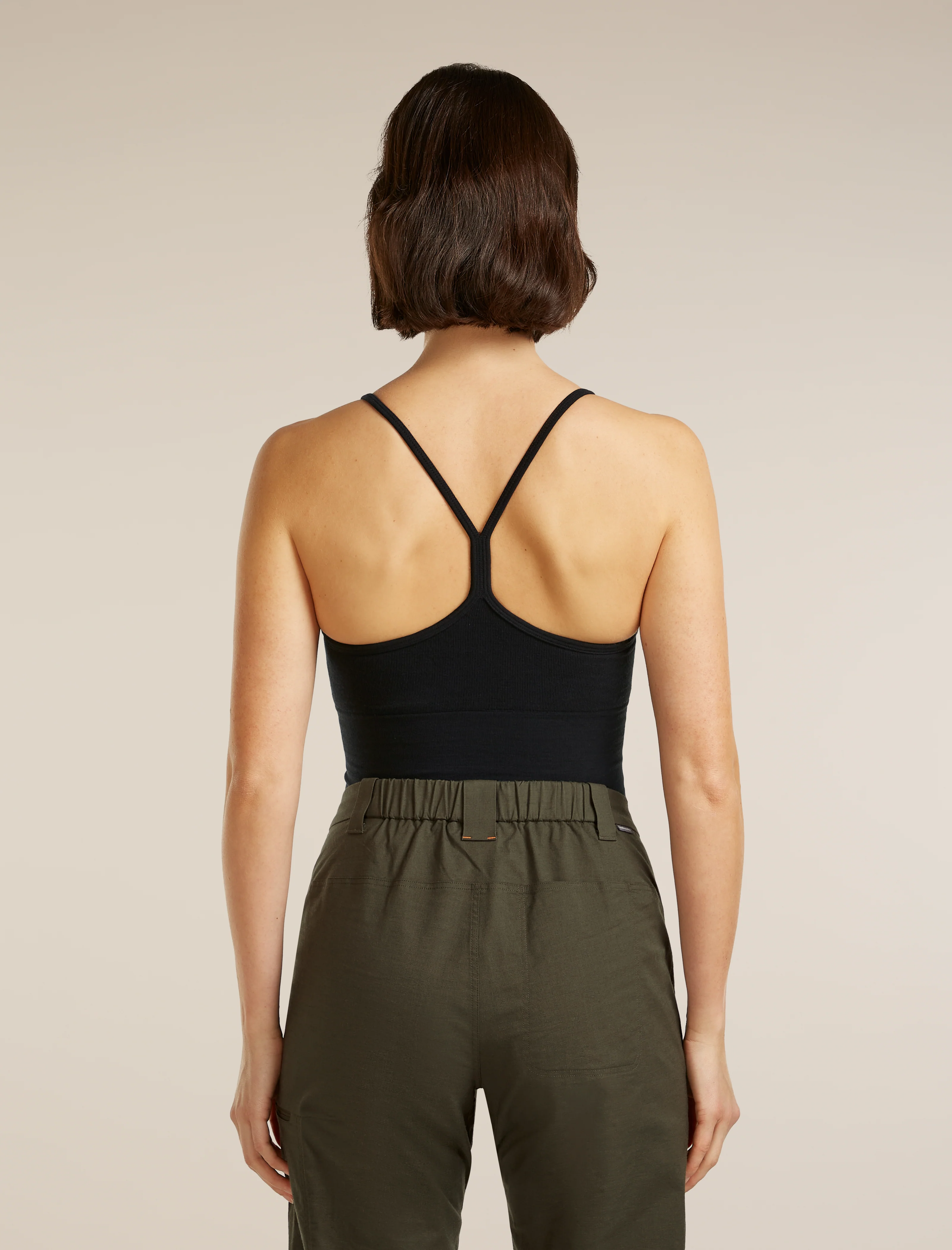 Women’s Merino Blend 260 Seamless Rib Strappy Tank - Image 2