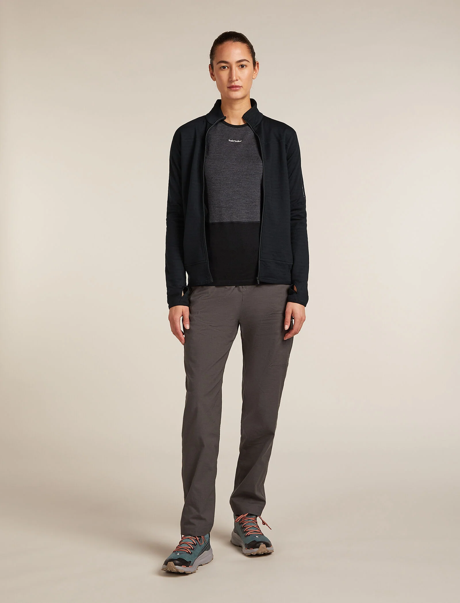 Women’s Merino Blend 300 RealFleece™ Descender Long Sleeve Zip Jacket - Image 3