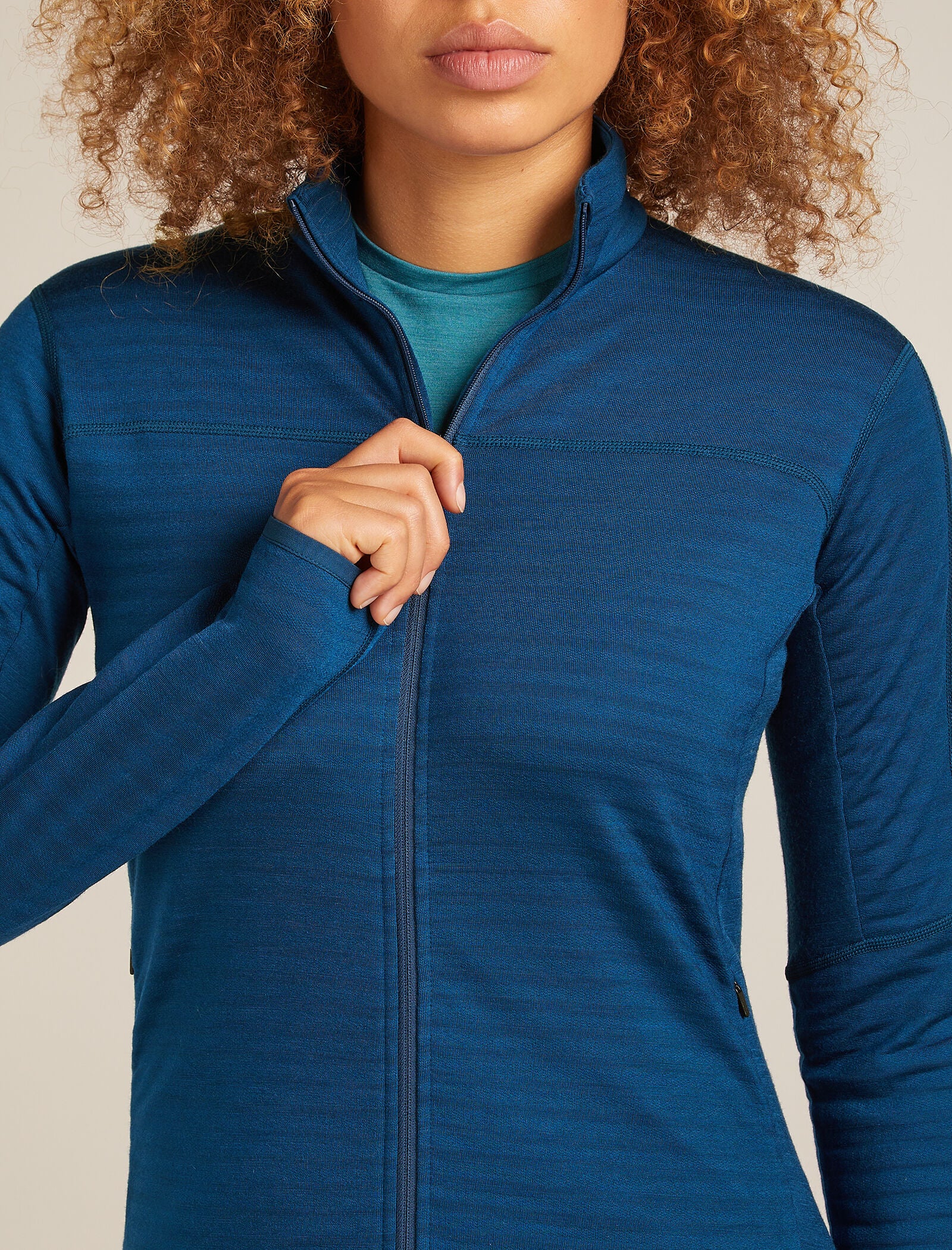 Women’s Merino Blend 300 RealFleece™ Descender Long Sleeve Zip Jacket - Image 7