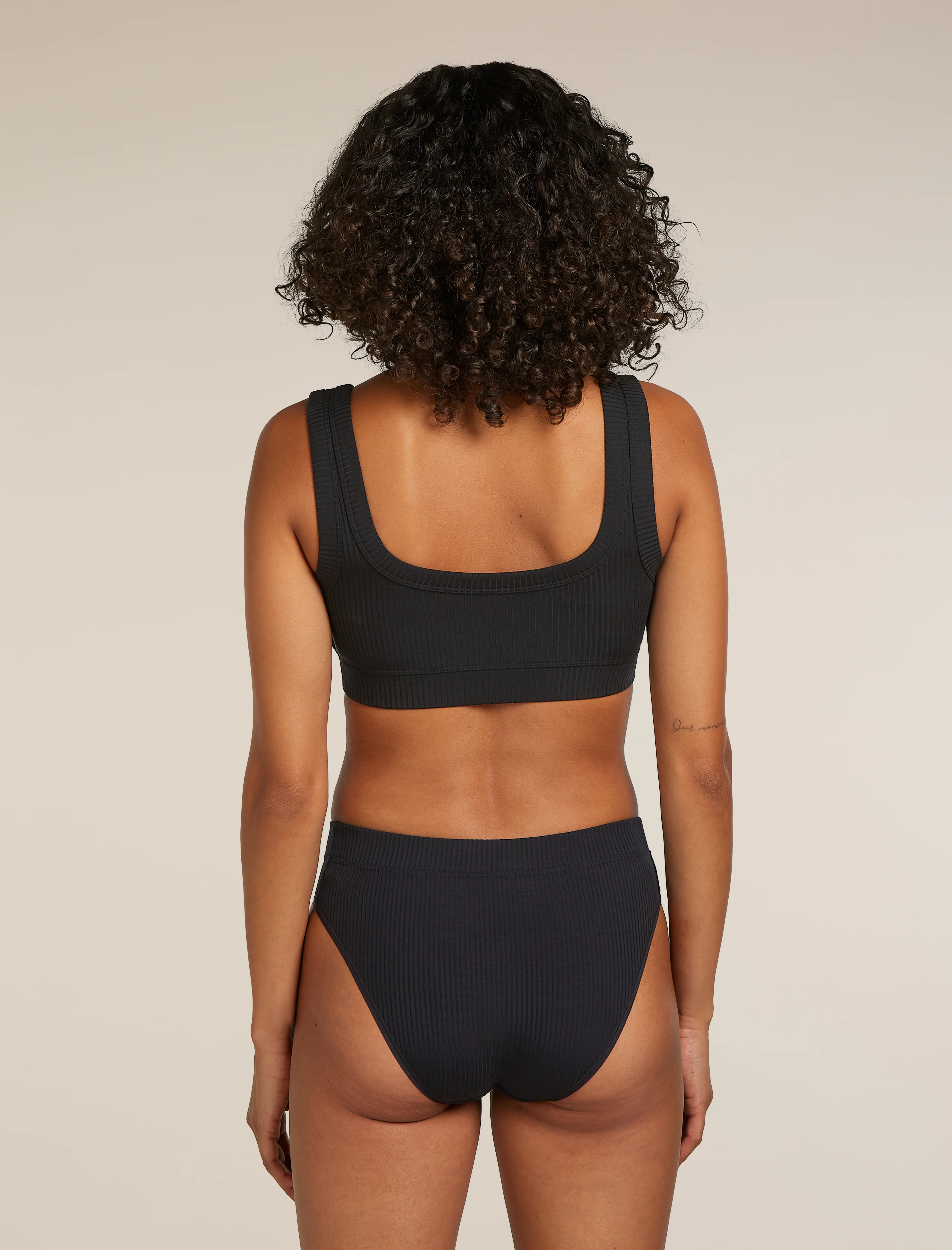 Women’s Merino Blend Rib Lotus Bra - Image 2