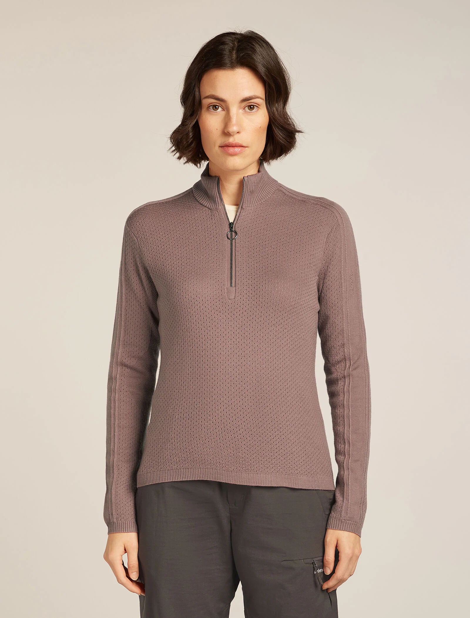 Women’s Merino icebreaker Anniversary Original Long Sleeve Half Zip Top