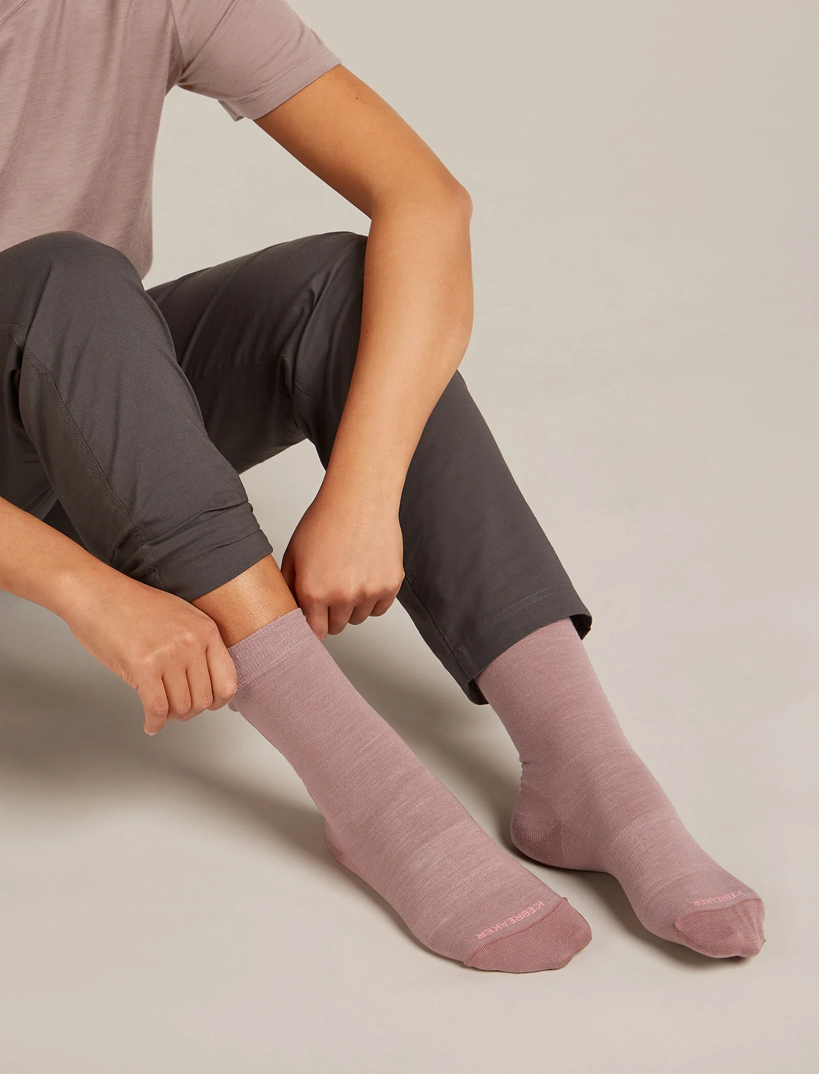 Women’s Merino Lifestyle Fine Gauge Crew Socks - Image 2